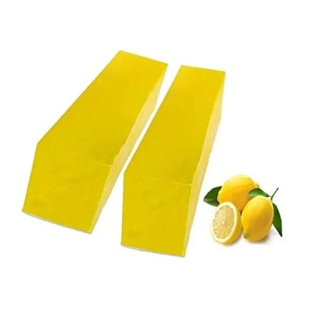 Aryaved 100% Pure Natural Lemon Melt and Pour Soap Base - 1KG Handmade Glycerin Soap for DIY, Crafting & Skincare - Perfect for Homemade Soaps, Bath Bombs & Gift Making