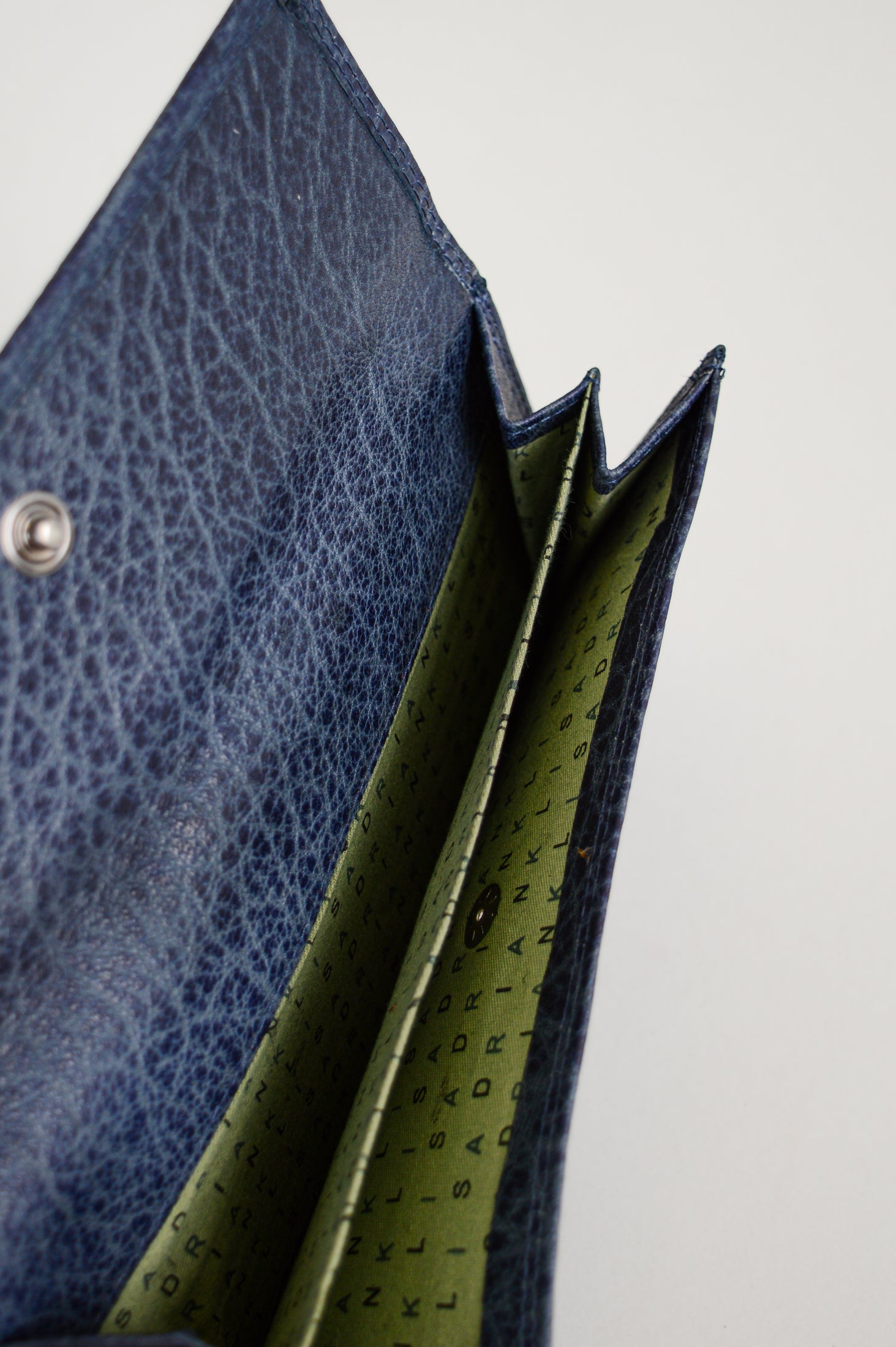 Adrian Klis 101 Genuine Leather Ladies Wallet for Women - Slim RFID Blocking Credit Card Holder with Zipper Pocket - Perfect for Everyday Use, Travel & Gift (Blue)