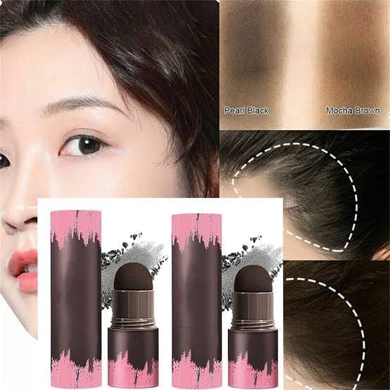 Glowhouse Hair Line Root Touch Up & Eyebrow Powder Stick - 3.5g Brown | Quick Root Concealer & Brow Filler for Gray Coverage & Natural-Looking Brows | Perfect for Daily Use, Travel & On-The-Go Touch Ups