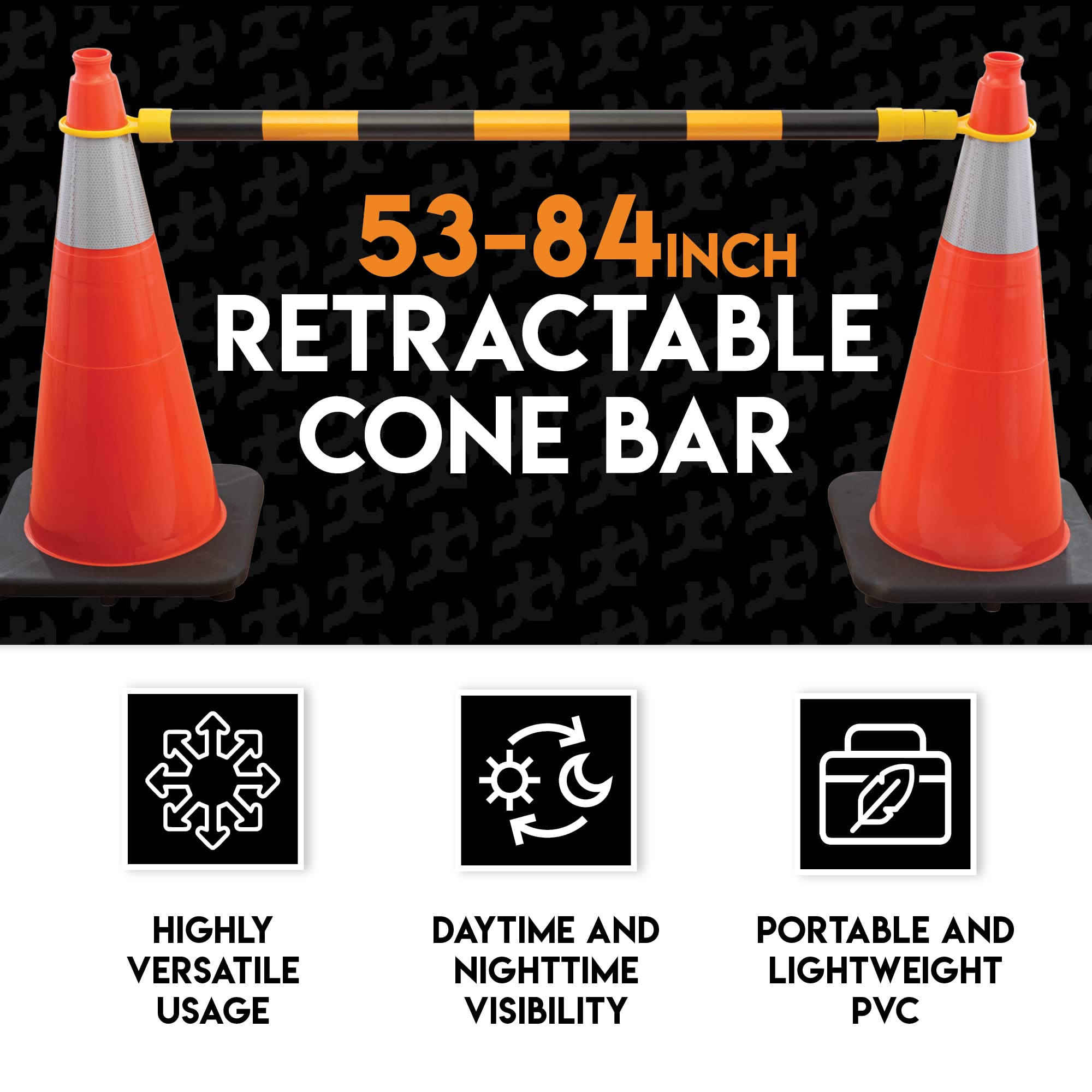 Xpose Safety Retractable Barrier - 20 Pack, 53