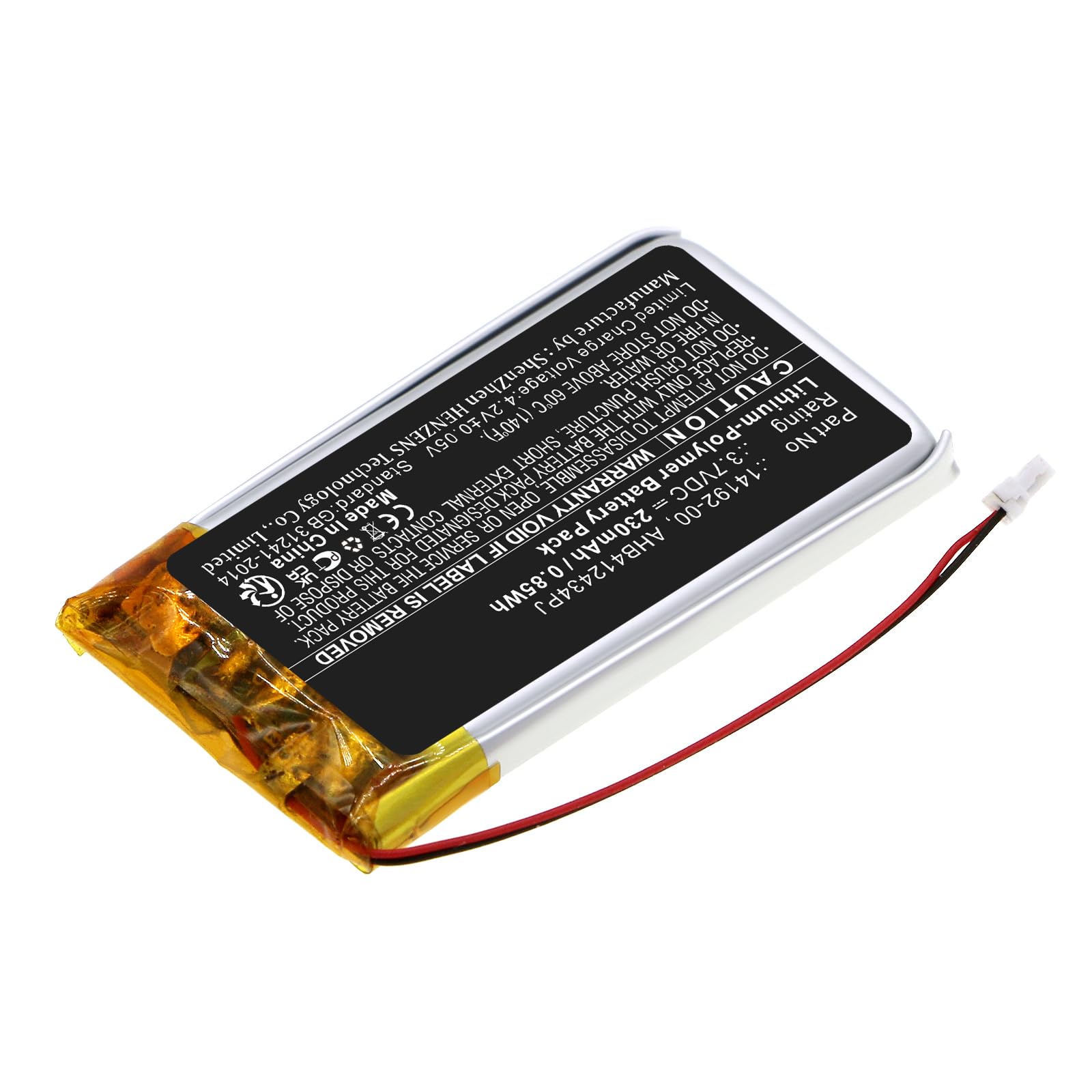Synergy Digital Replacement Battery for Jabra AHB412434PJ Headset - 3.7V 230mAh Li-Polymer Battery | Perfect for Office Calls, Customer Service & Remote Work