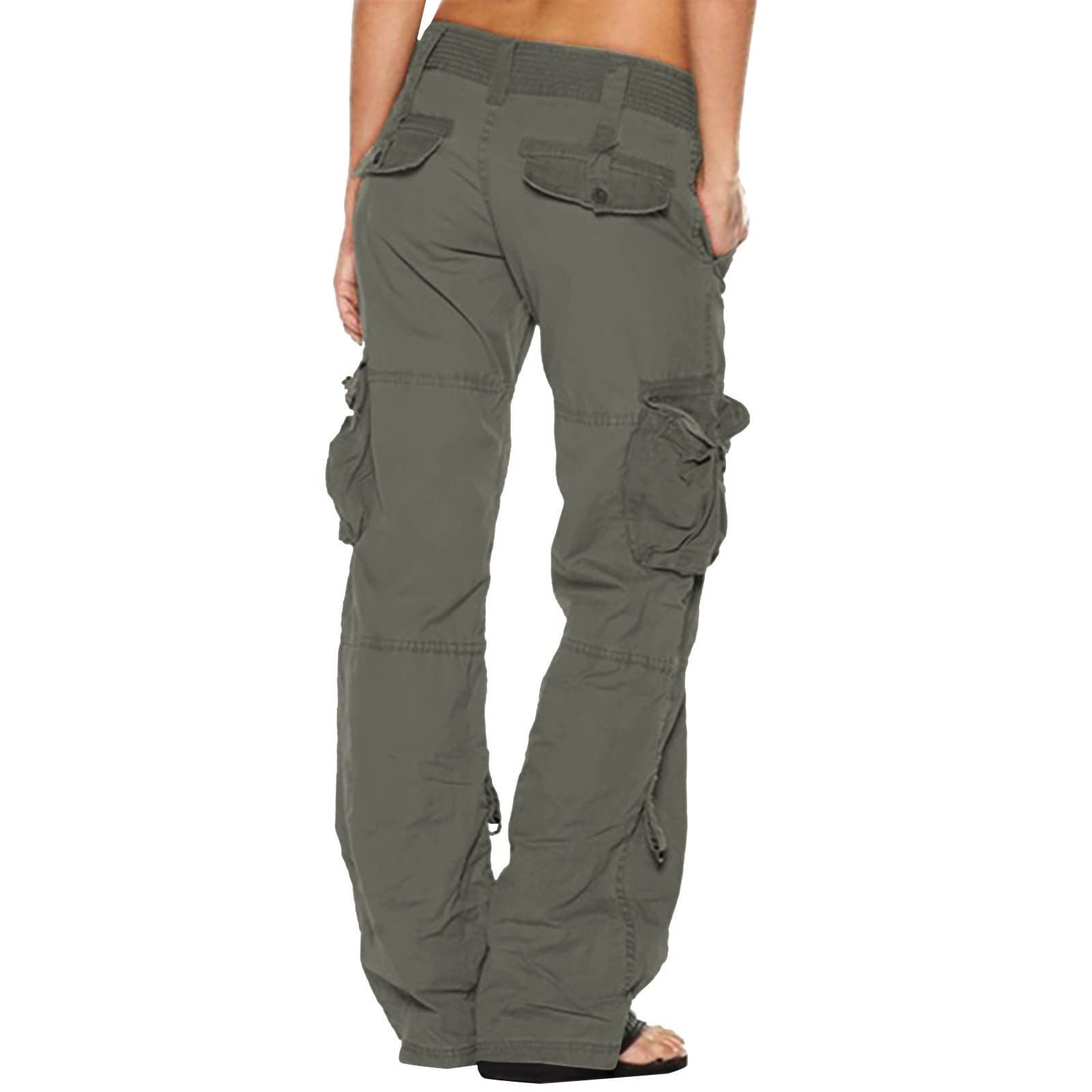 **Ceboyel Women's Baggy Parachute Pants - Wide Leg Cargo Joggers with Multiple Pockets | Y2K Streetwear Fashion 2023 | Perfect for Casual Outfits, Rave & Festival Wear**