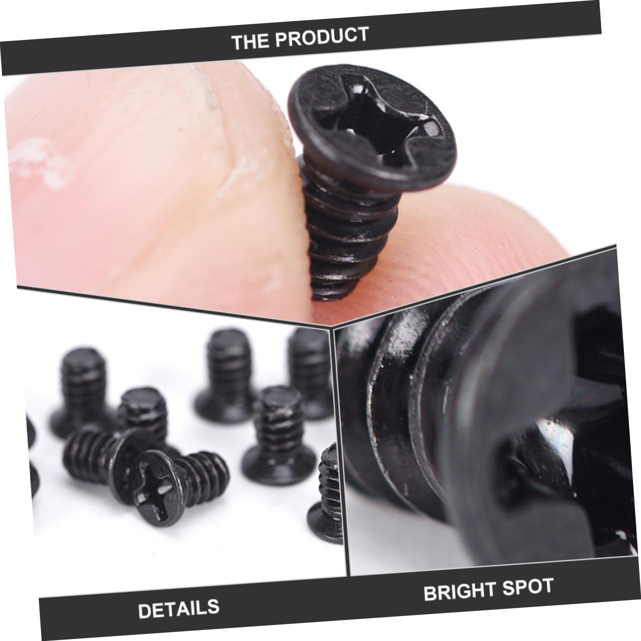 Homoyoyo 3.5 Inch Hard Drive Screws - Thick Lines Cross Recessed Screws for Easy Installation & Secure Fit | Perfect for Computer Builds, Server Racks & DIY Electronics Projects