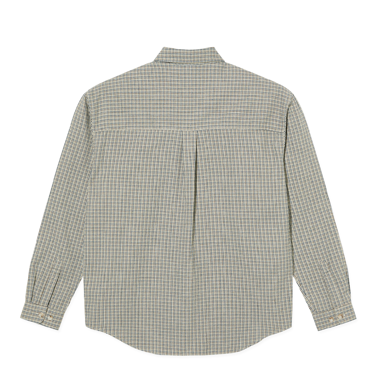 Polar Mitchell LS Button Up Shirt for Men - Classic Creme Check Plaid Flannel Shirt - Casual & Business Wear for Outdoor Activities and Office