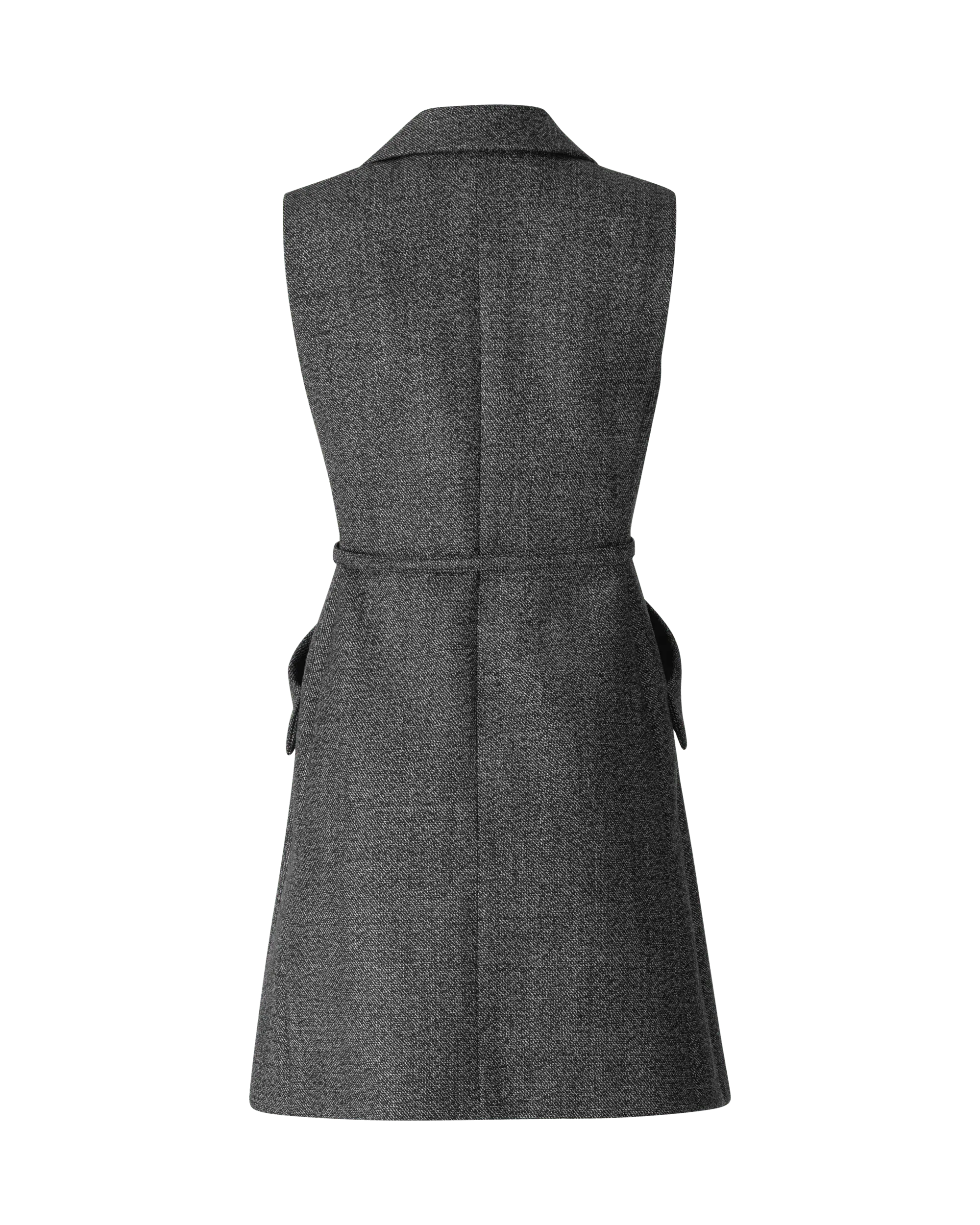 Double Breasted Belted Vest Dress for Women - Elegant Office & Casual Wear - Perfect for Work, Parties & Everyday Outfits