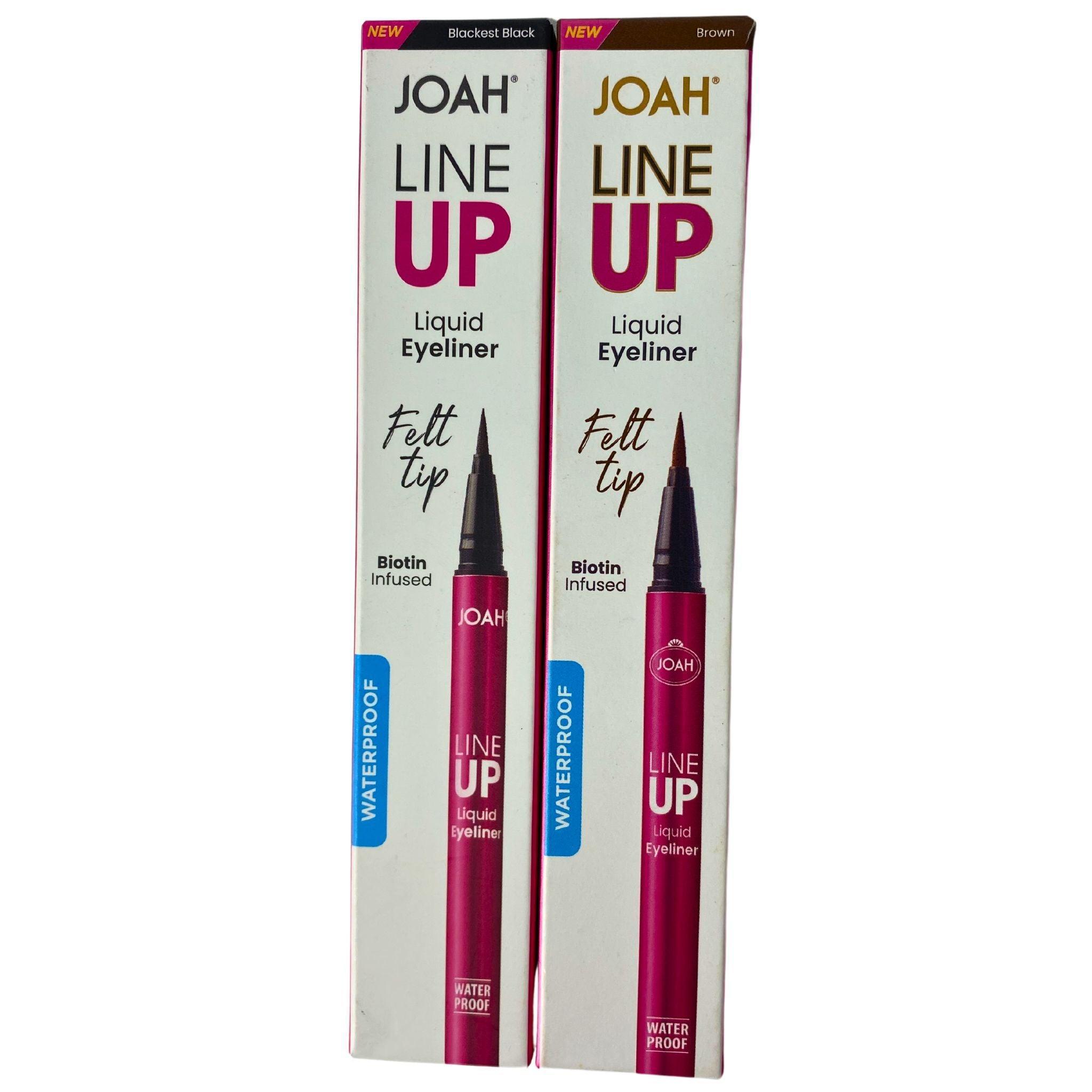 Joah Line Up Liquid Eyeliner - Waterproof Felt Tip with Biotin Infusion (70 Pcs Bulk Pack) for Professional Makeup & Everyday Wear