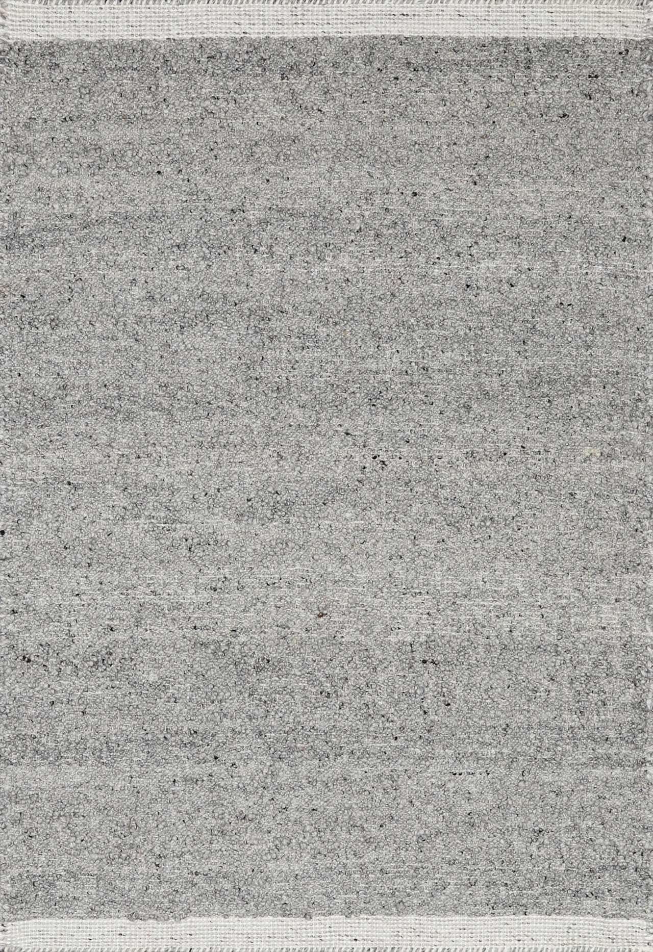 Premium Hauteloom Basiao Wool Area Rug 8' x 10' - Soft Contemporary Design in Charcoal, Gray & Cream - Perfect for Living Room, Bedroom & Office Decor