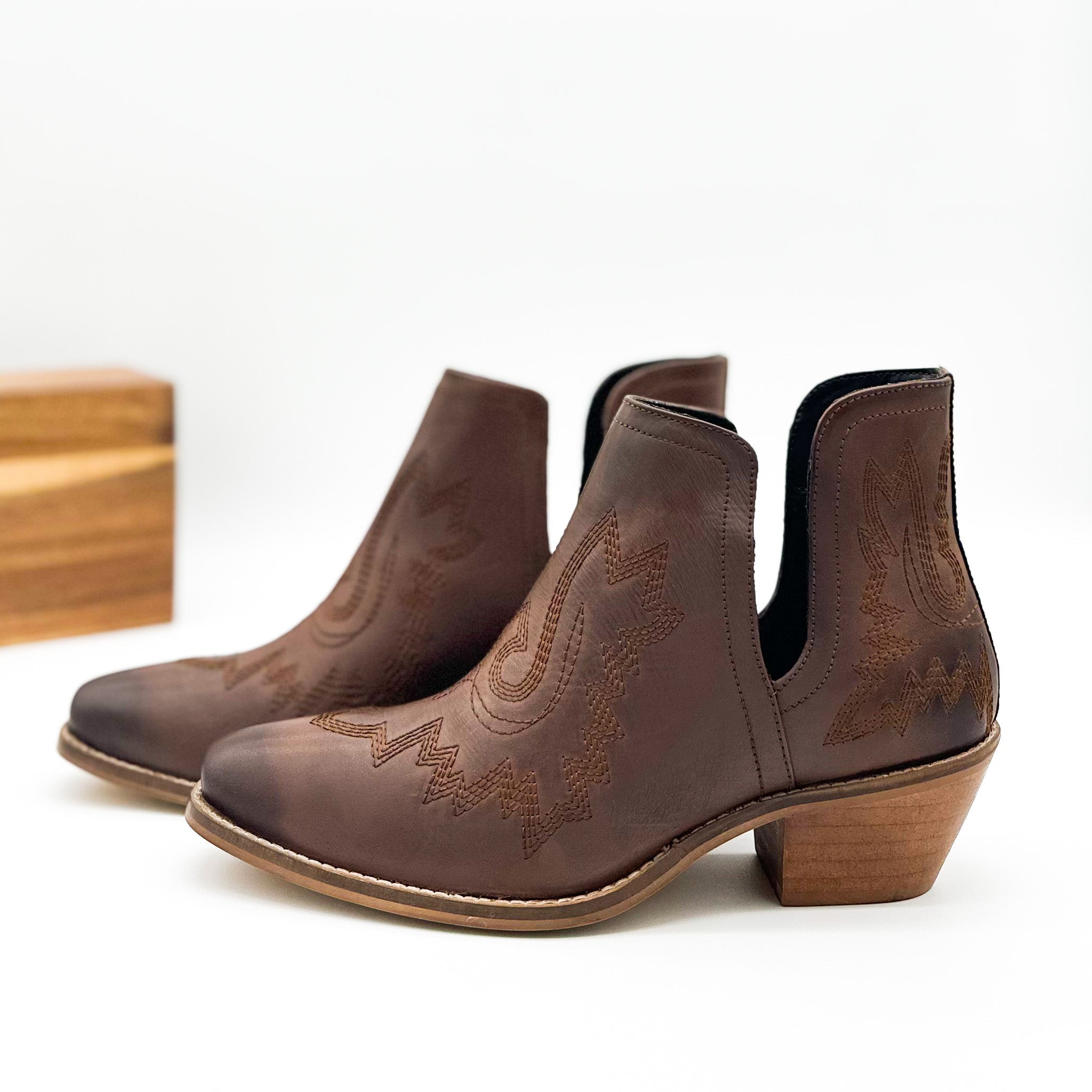 Stylish Brown Booties for Women - Comfortable & Trendy Footwear for Casual Outings, Work, and Everyday Wear