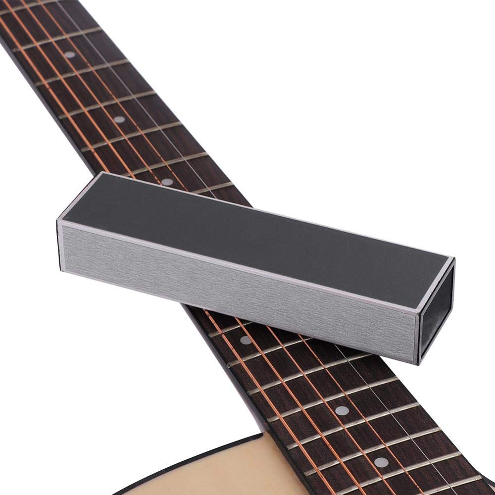 Professional Guitar Neck Sanding Tool - Metal Fret Leveling Beam with Sandpaper for Guitar Fret, Saddle & Nut Polishing - Perfect for Luthiers & DIY Guitar Repair - Ideal for Home Studios & Music Workshops