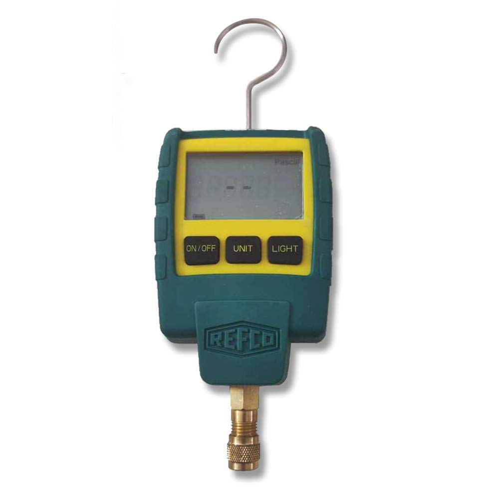 Refco REF-VAC Digital Vacuum Gauge 0-18000 Microns - Precision HVAC, Biotech, Food Freeze Drying, Vacuum Furnace & Refrigerant Testing Tool | Ideal for Laboratory, Industrial & Scientific Applications
