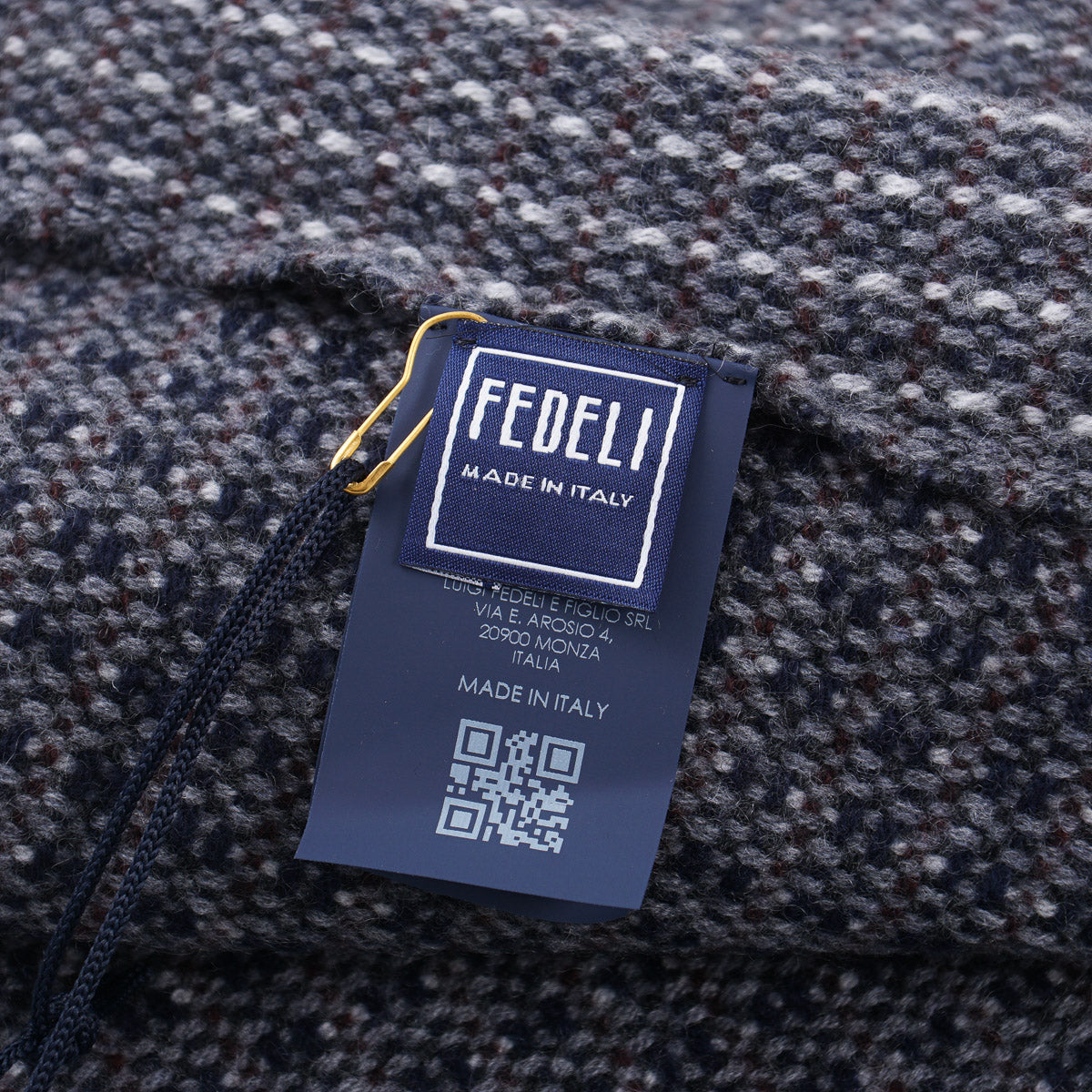 Luxury Fedeli Cashmere Scarf - Soft Patterned Knit Winter Wrap for Women & Men - Perfect for Cold Weather, Office & Holiday Gifting