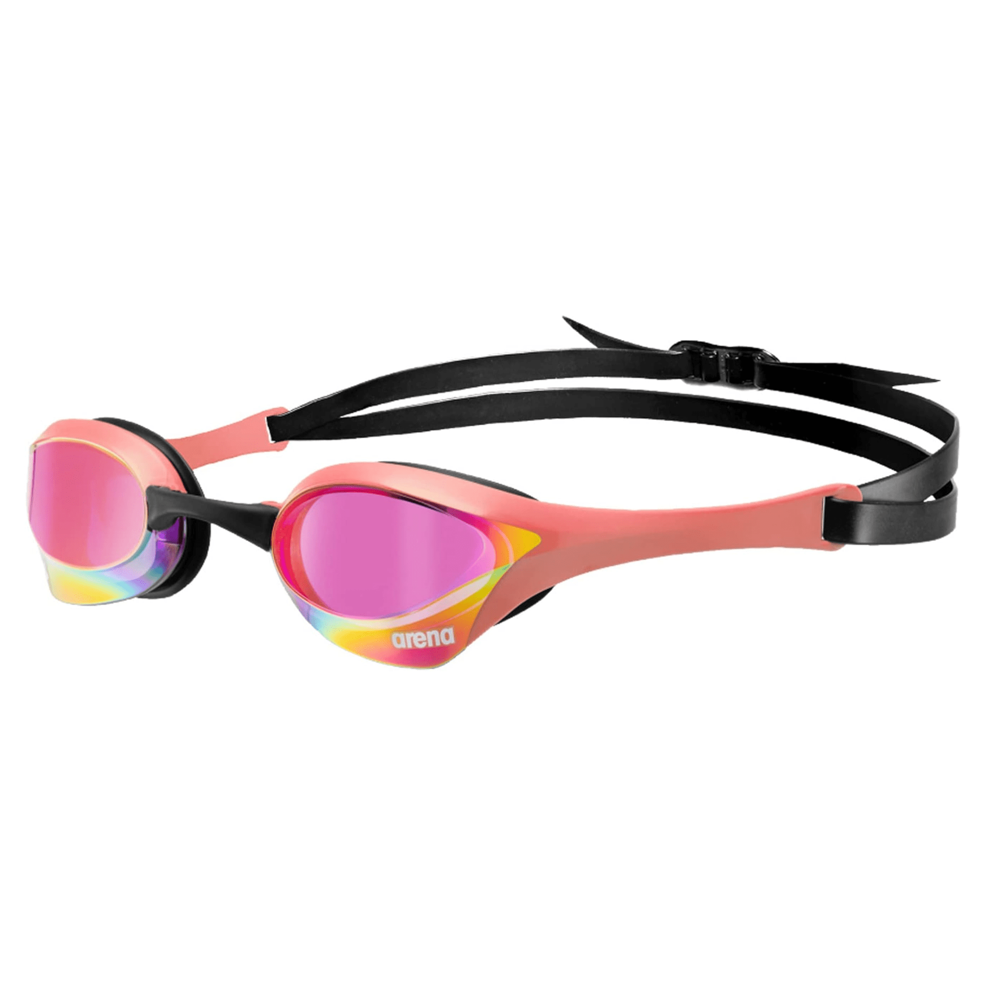 Arena Cobra Ultra Swipe Mirror Goggles - Violet/Coral - High Performance Swimming Goggles for Competitive Swimmers & Triathletes - Anti-Fog & UV Protection - Perfect for Pool Training & Open Water Swimming