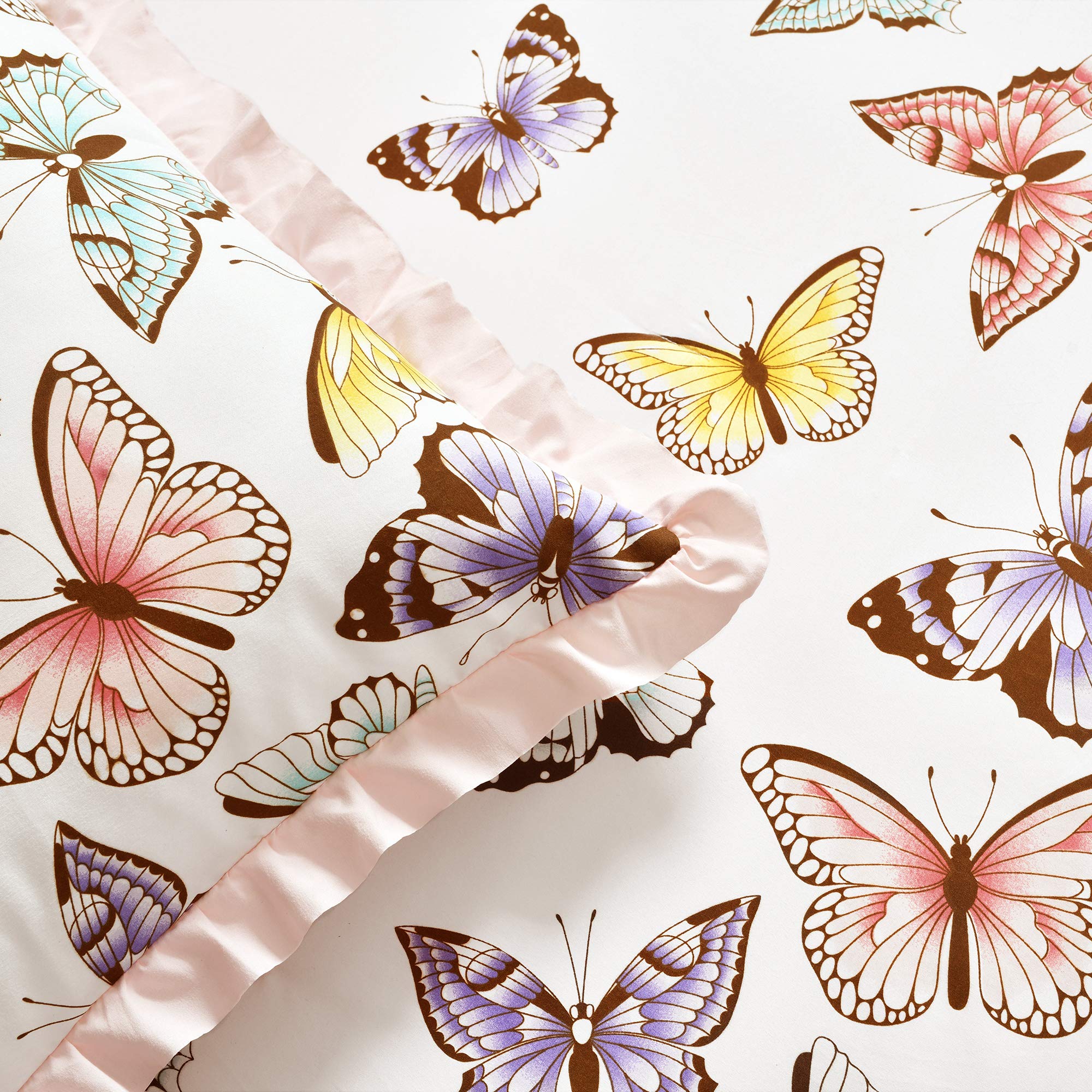 Lush Decor Butterfly Bedspread Set - Pink Full/Queen for Girls' Room