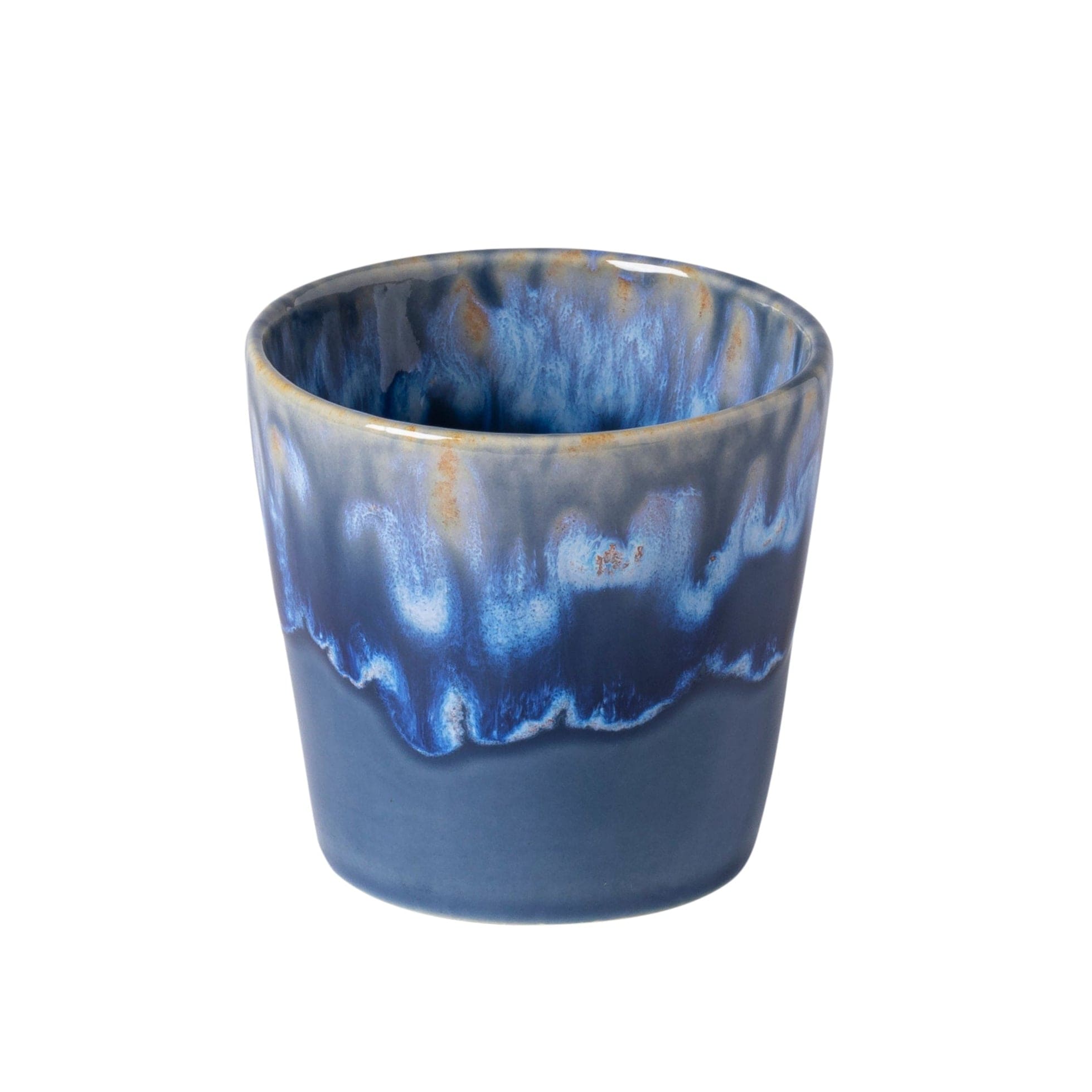 Casafina Grepresso Handmade Fine Stoneware Lungo Cup - Premium Denim Blue Coffee Mug for Espresso & Americano - Perfect for Home, Office & Cafe Use