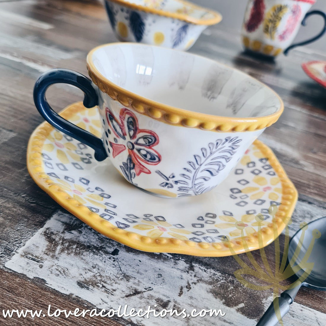 Afrocentric Yellow Dinnerware & Serveware Set - Modern African-Inspired Plates, Bowls & Serving Dishes for Stylish Dining & Entertaining