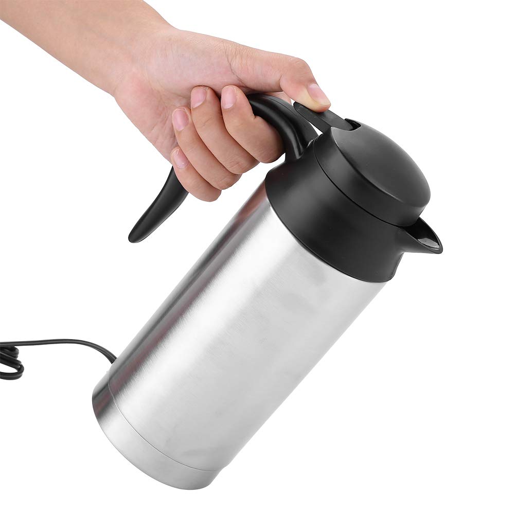 **Samfox 750ml Portable Electric Kettle - 24V Fast Heating Travel Water Boiler for Coffee, Tea & Instant Meals - Perfect for Camping, Office & Road Trips**