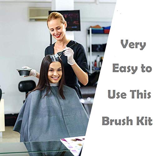 **MYYNTI Professional Hair Dye Brush and Bowl Set - Salon & Home Hair Coloring Kit for Men & Women (4-Pack, Black) - Perfect for DIY Hair Color, Highlights, and Root Touch-Ups**