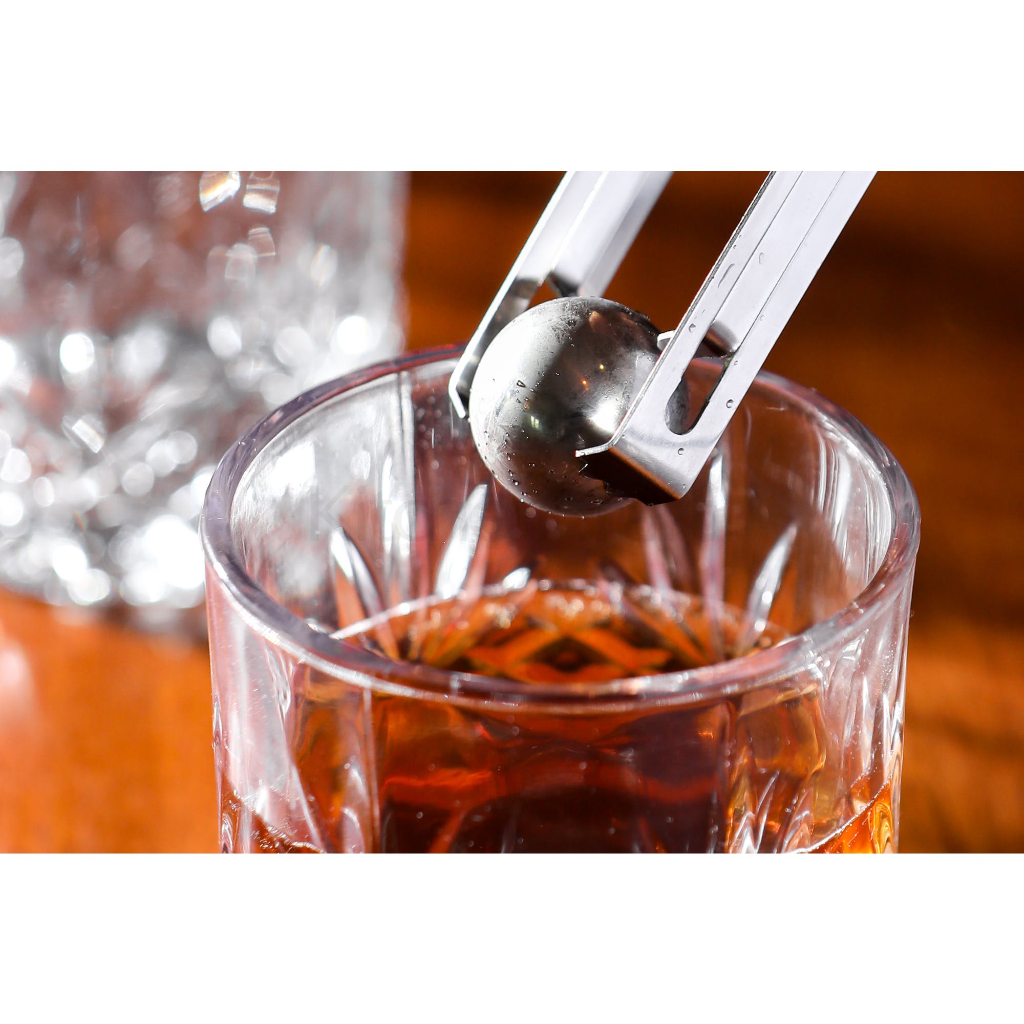 Premium BAR CRAFT Whiskey Gift Set - 6-Piece Stainless Steel Cocktail Kit with Ice Tong & Jigger - Perfect for Home Bars, Whiskey Lovers & Holiday Gifts