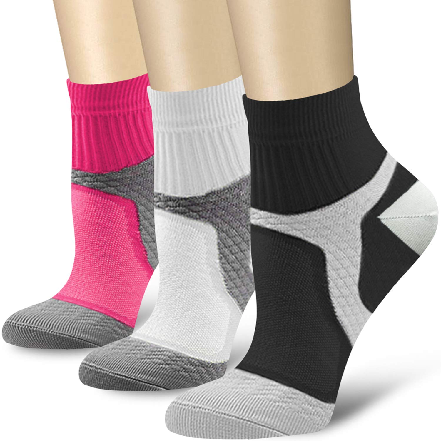 CHARMKING 15-20 mmHg Compression Socks for Women & Men - Best for Running, Cycling, Nursing & Daily Wear - Improve Blood Circulation & Reduce Leg Fatigue (Ideal for Athletes, Travelers & Professionals)