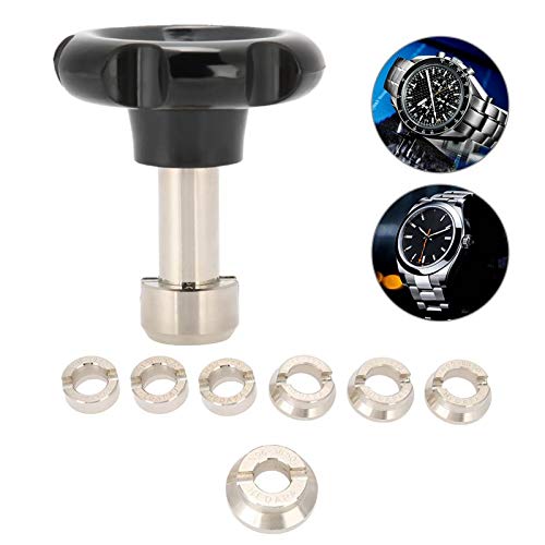 Professional Watch Repair Tool Kit with 7 Grooved Chucks - Watch Back Case Opener & Closer, Battery Replacement Tool for Watchmakers - Perfect for DIY Watch Repairs, Battery Changes & Maintenance