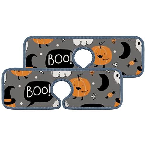 Halloween Pumpkin Ghost Candy Grey