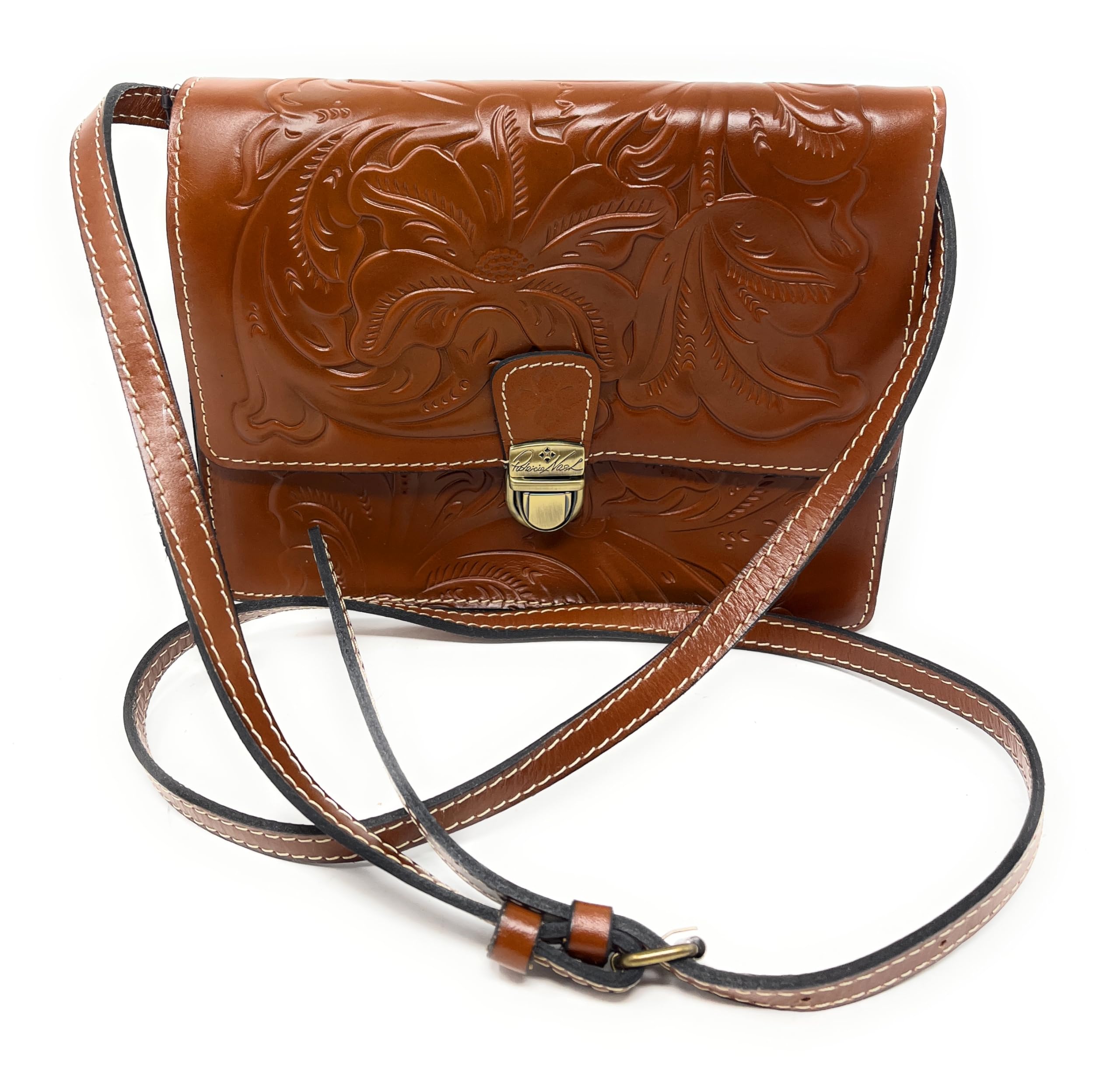 Patricia Nash Locri Genuine Leather Crossbody Bag for Women - Stylish & Durable Handbag for Everyday Use, Travel, and Work