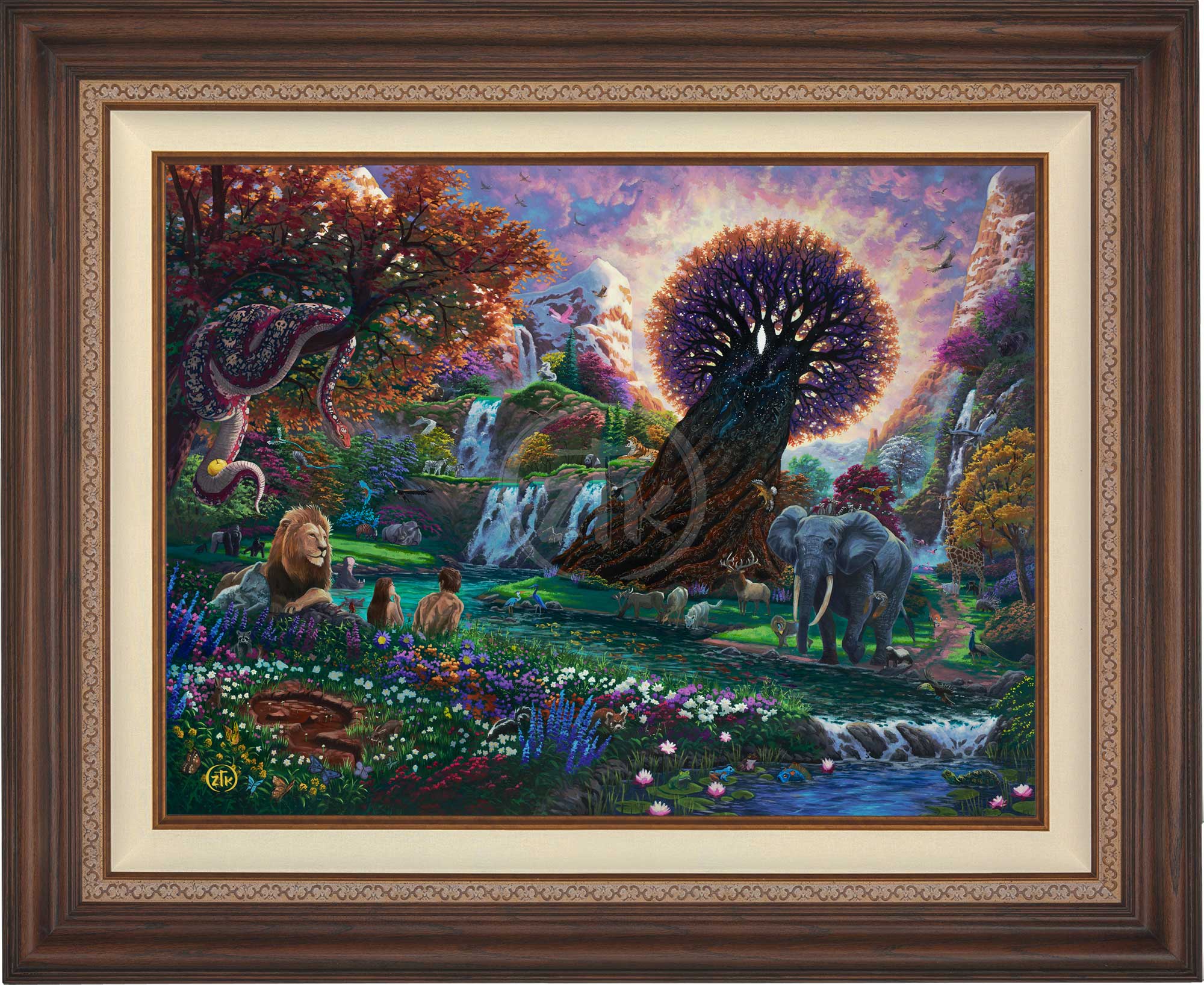 Garden of Eden Limited Edition Canvas Wall Art - Premium Handmade Home Decor for Living Room, Bedroom & Office