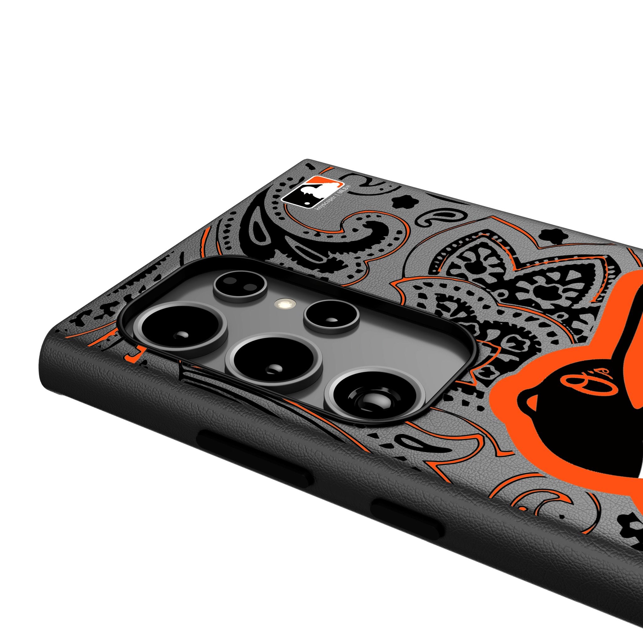 Baltimore Orioles Paisley MagSafe Compatible Phone Case for Samsung Galaxy S21/S22/S23 - Durable Protective Cover with Magnetic Attachment for Wireless Charging | Perfect for Baseball Fans & Game Day Outings