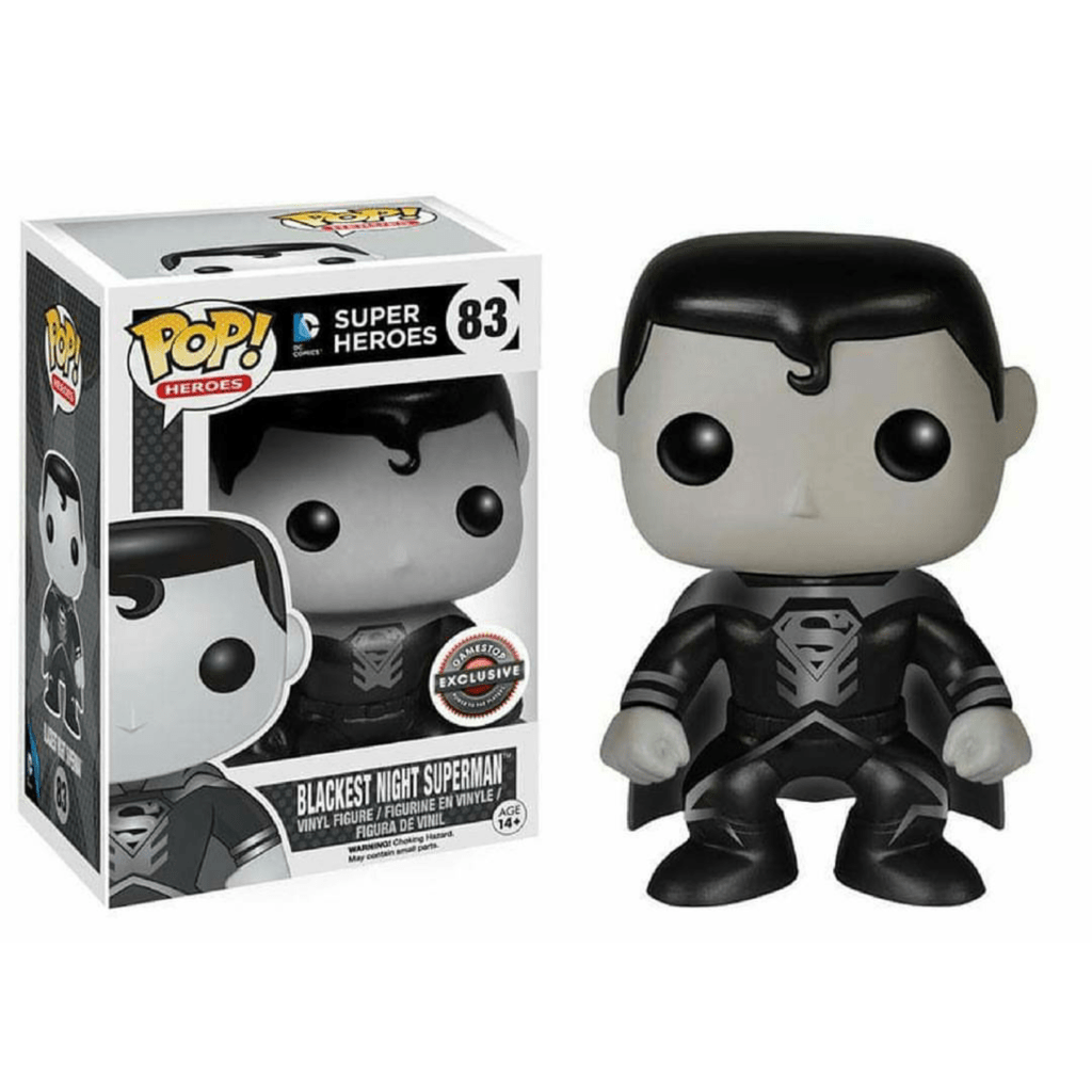 DC Super Heroes Blackest Night Superman Action Figure - Collectible DC Comics Toy for Fans & Gamers - Perfect for Display, Gifts & GameStop Collections