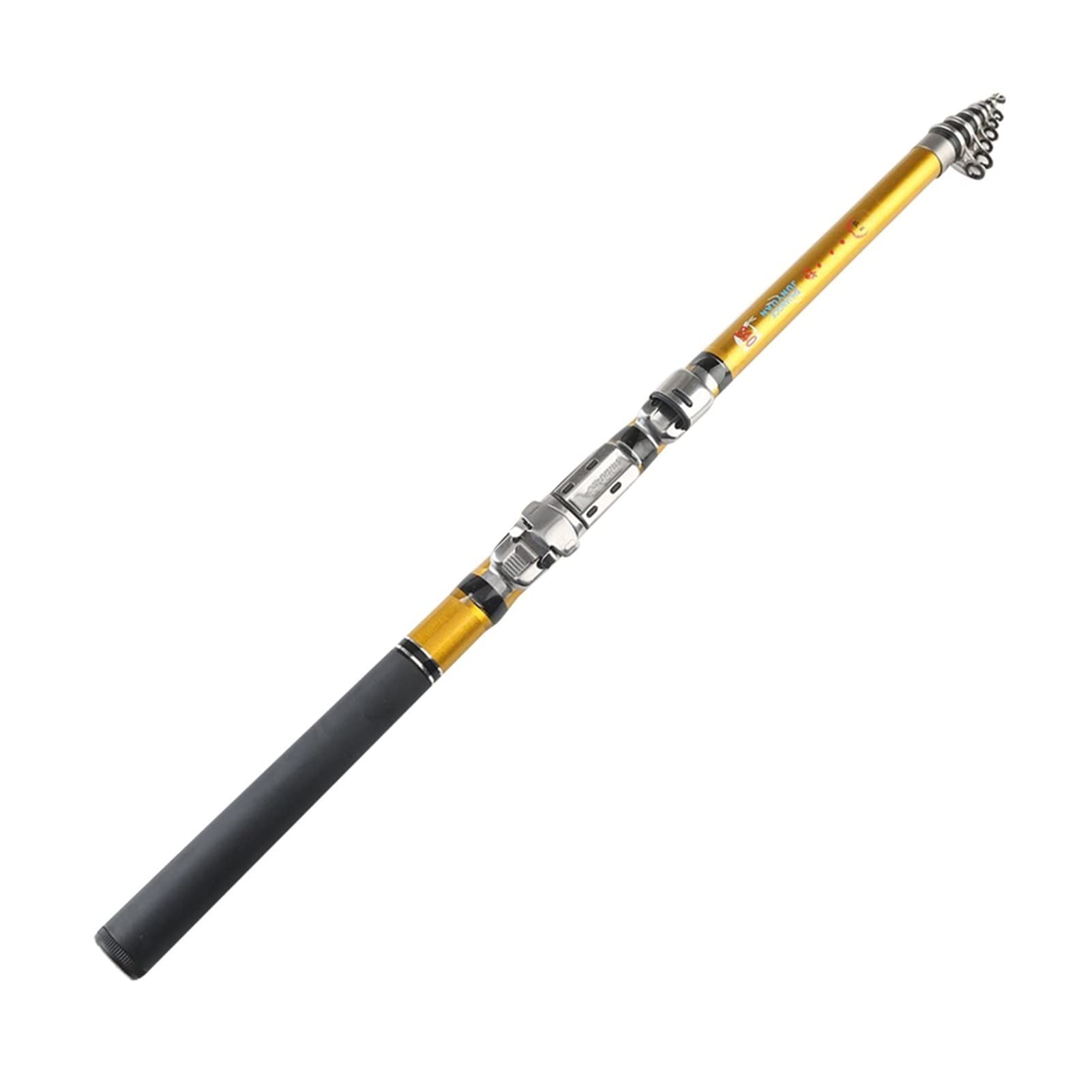 Carbon Fiber Telescopic Fishing Rod 1.5-3m Portable for Sea & Rock Fishing - Travel & Outdoor Use