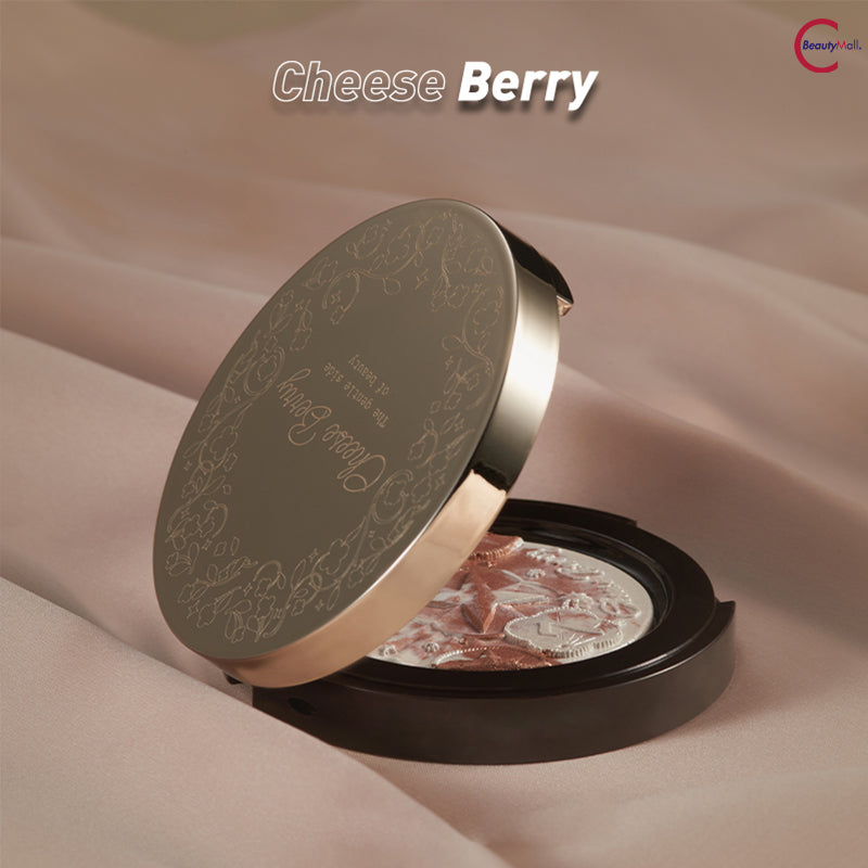 CheeseBerry Lucky Coin Embossed Highlighter Powder - Shimmering Face & Body Makeup for Contouring, Highlighting & Special Occasions