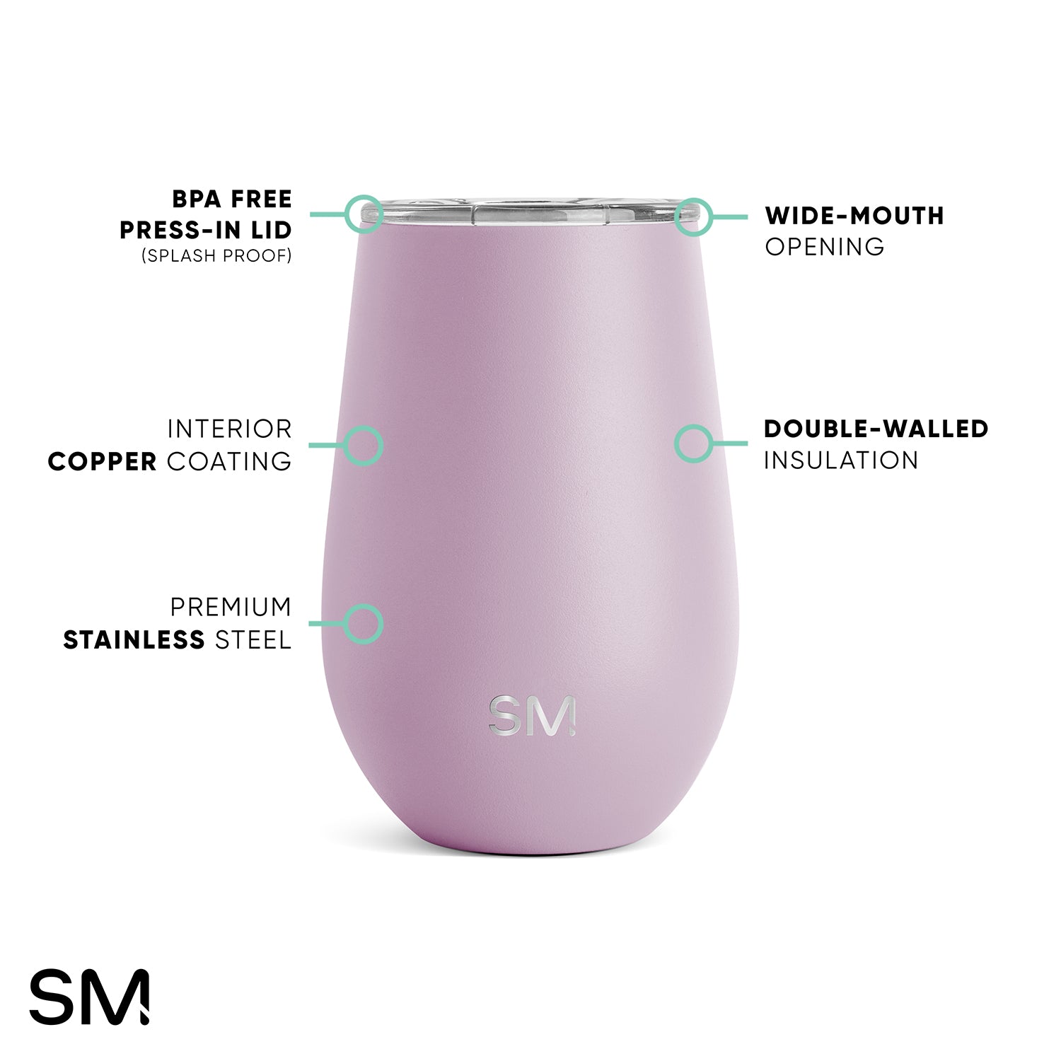 Premium Spirit Wine Tumbler Set - 16oz Insulated Stainless Steel Cups with Lid & Straw - Perfect for Cocktails, Wine, and Cold Beverages at Parties, BBQs, and Outdoor Gatherings
