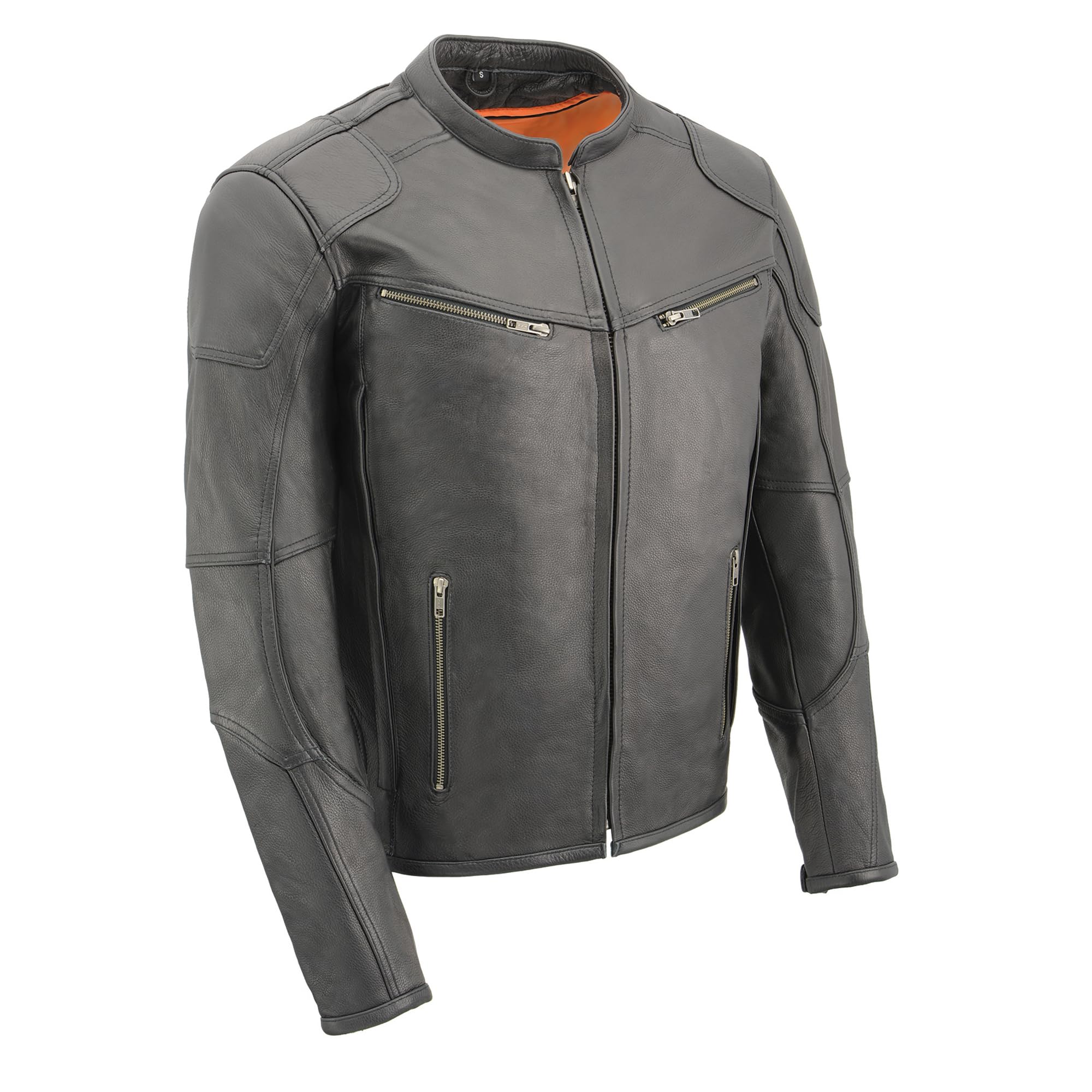 Milwaukee MLM1502 Men's Vented Leather Scooter Jacket with Cool-Tec Technology | Breathable Motorcycle Riding Gear for Commuting & Urban Adventures