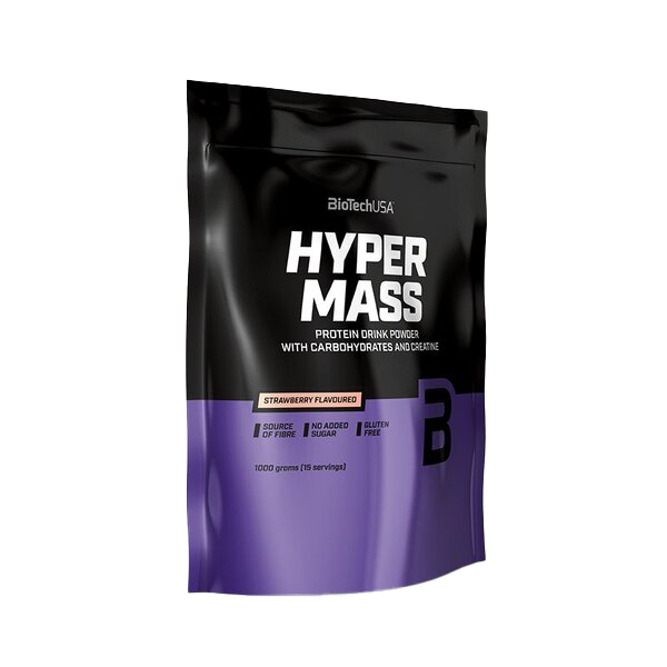 BioTechUSA Hyper Mass Gainer - 1000g Hazelnut Flavor | High Protein Weight Gain Powder for Muscle Building & Recovery | Perfect for Post-Workout & Bulking Phase