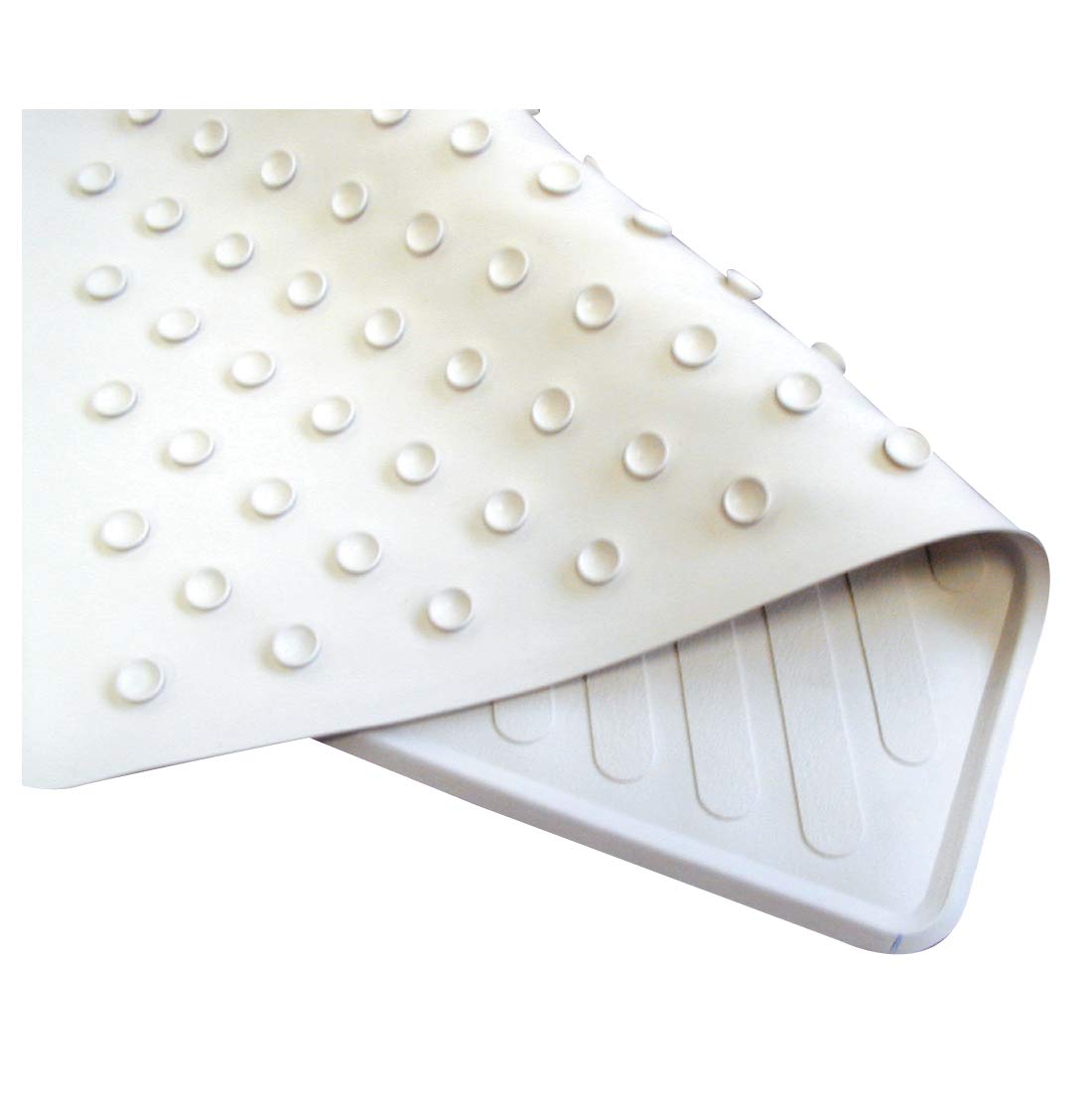 Carex Soft Absorbent Bath Mat - Non-Slip Shower Rug for Bathroom Floor, White - Perfect for Bath, Shower & Vanity Areas