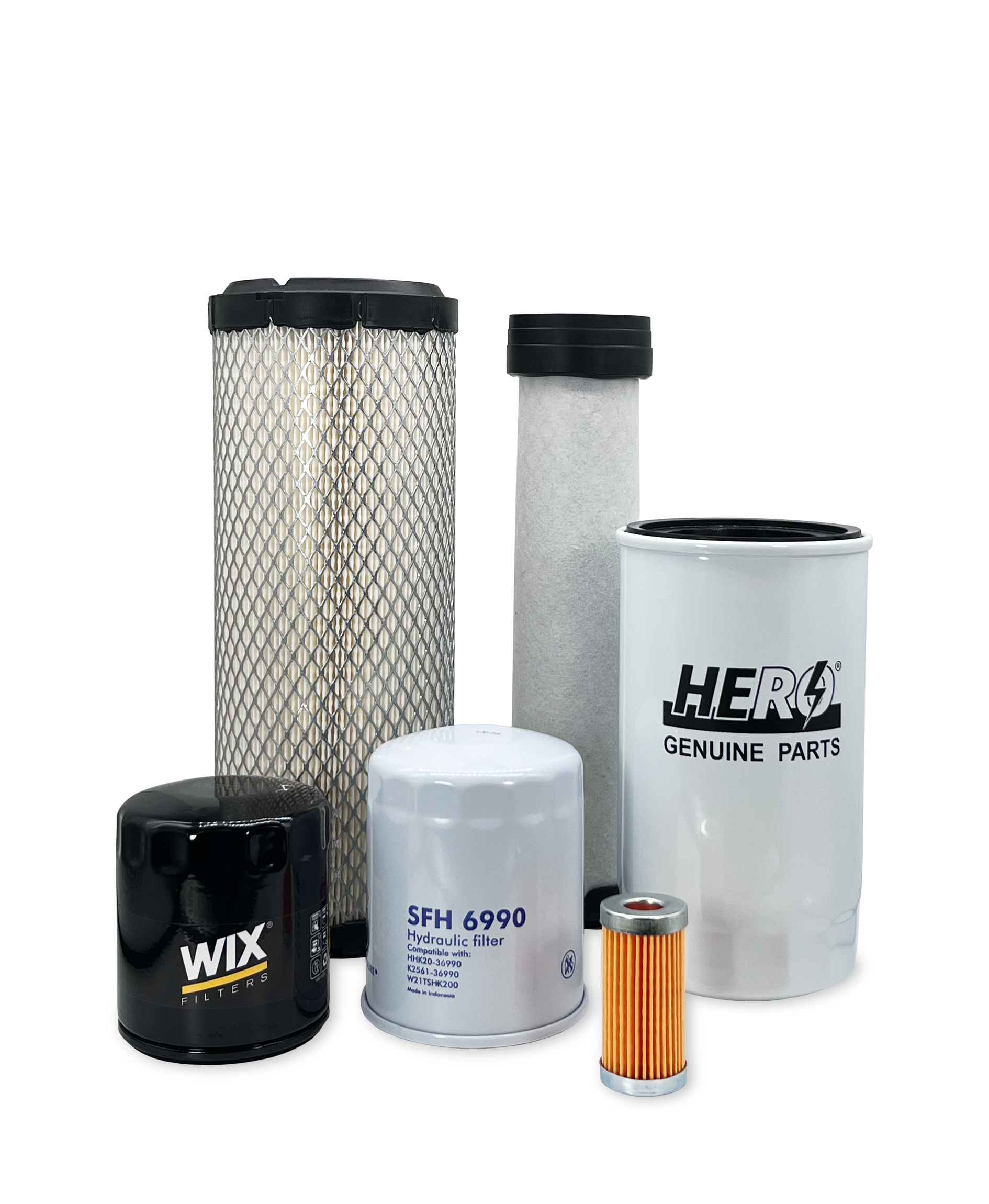 HERO® Maintenance Filter Kit for New Holland T1510 Compact Tractor - Air, Oil & Fuel Filters Replacement - Perfect for Farm & Landscaping Equipment Maintenance