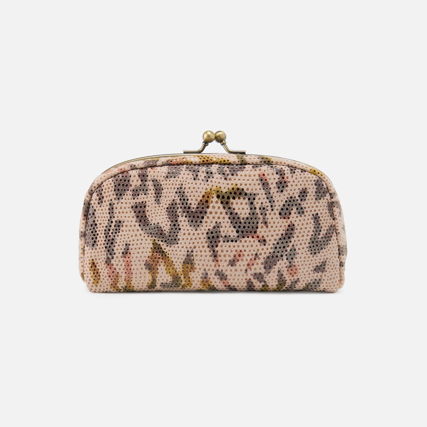 Printed Leather Face Frame Pouch - Stylish Summer Safari Accessory for Travel & Outdoor Adventures