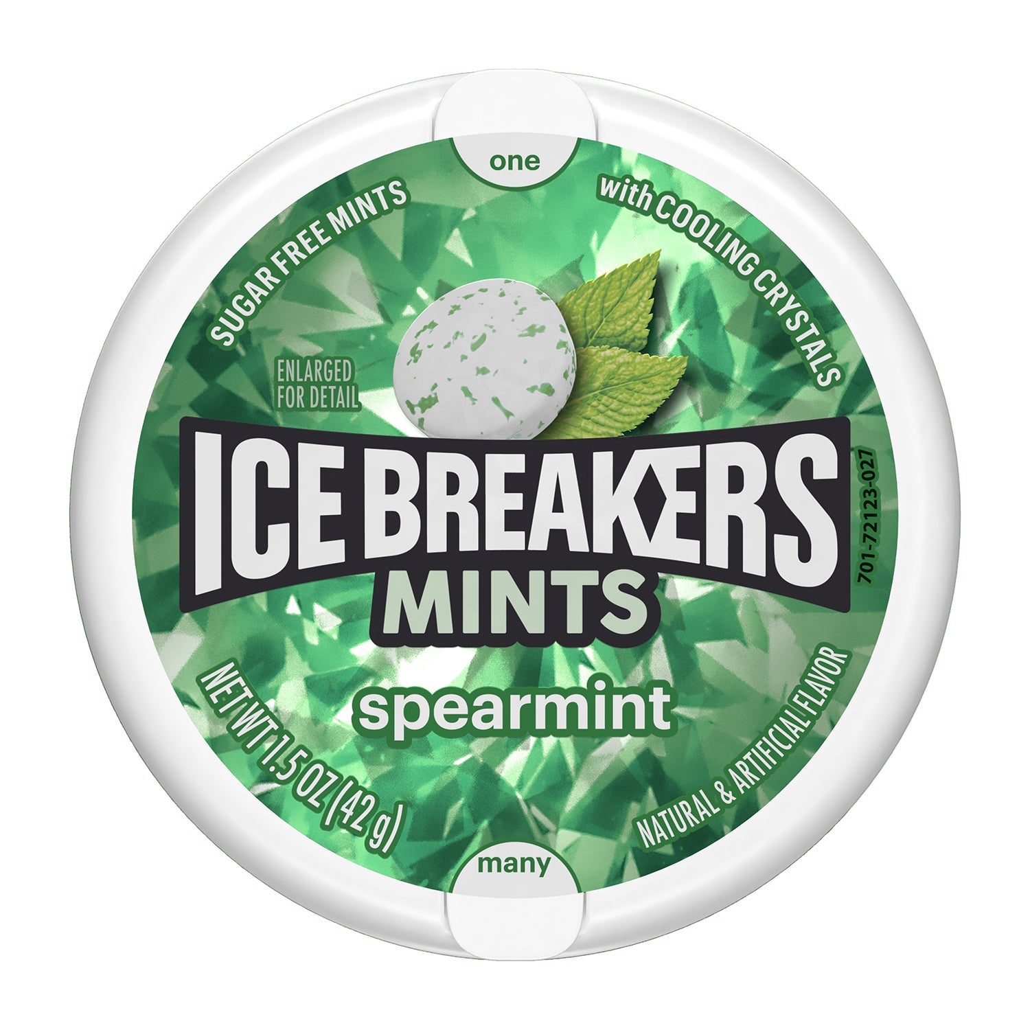Hershey Ice Breaker Mints Spearmint - 8 Count Box | Fresh Breath Mints for Office, Travel & On-the-Go