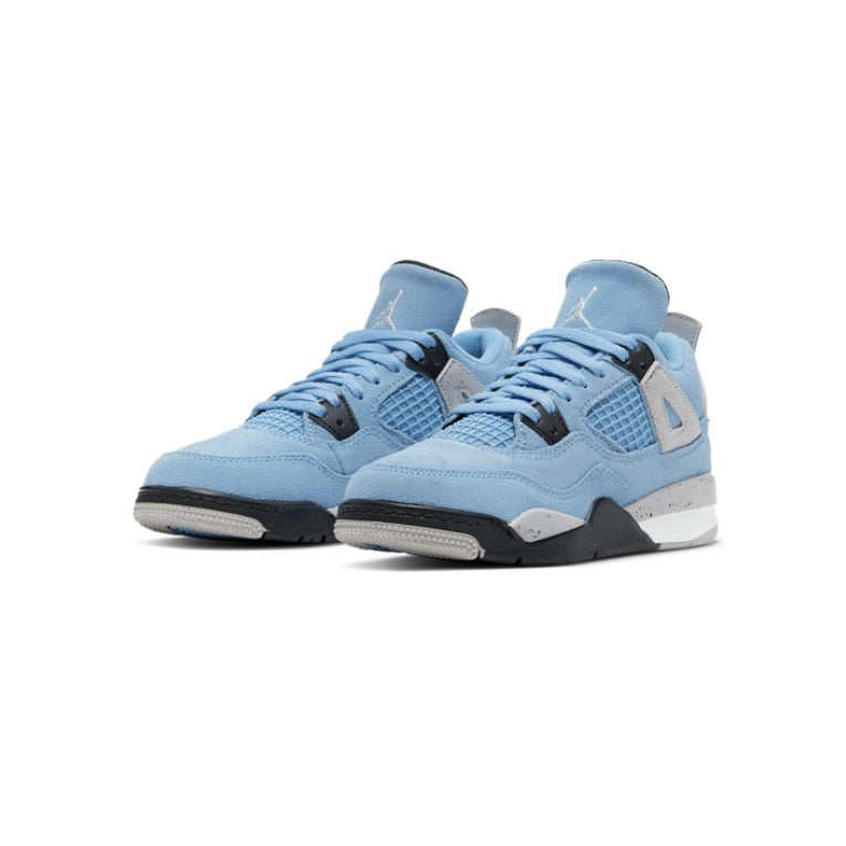 Air Jordan 4 Retro PS UNC University Blue Black Basketball Shoes - Men's Sneakers for Casual Wear & Street Style