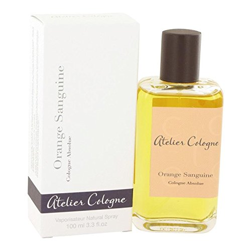 Atelier Cologne Orange Sanguine Pure Perfume Spray 3.3 oz for Men - Fresh Citrus Cologne for Day & Night Wear, Office & Date Nights