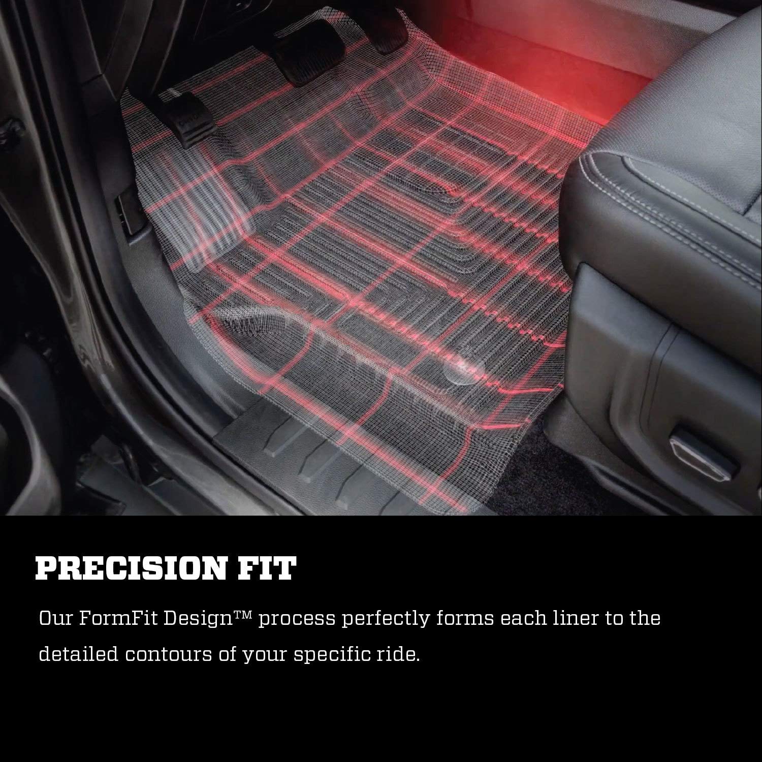 Husky Liners 14061 Weatherbeater Black Floor Mats for 2019-2020 Dodge Ram 2500 Crew Cab - Heavy Duty Protection for Second Row Seats | All-Weather Car Mats for Trucks, SUVs & Off-Road Vehicles