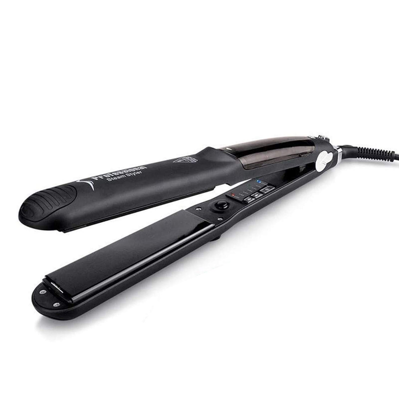 Professional Ceramic Curling Iron with Adjustable Heat Settings - Create Shiny Smooth Curls & Waves for Salon-Quality Styling at Home or On-The-Go
