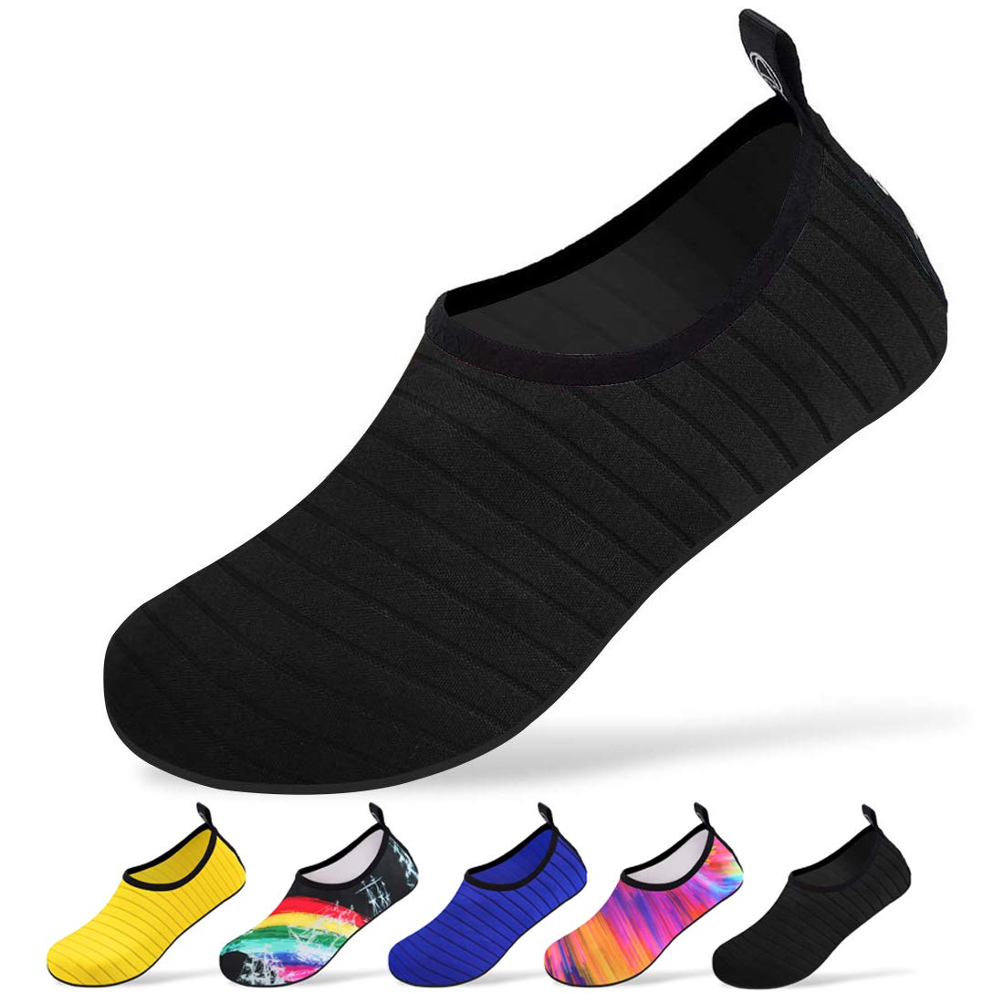 Konikit Quick-Dry Water Shoes - Barefoot Aqua Socks for Men, Women & Kids - Perfect for Swimming, Beach, Yoga & Water Sports | Lightweight & Comfortable Water Sports Shoes