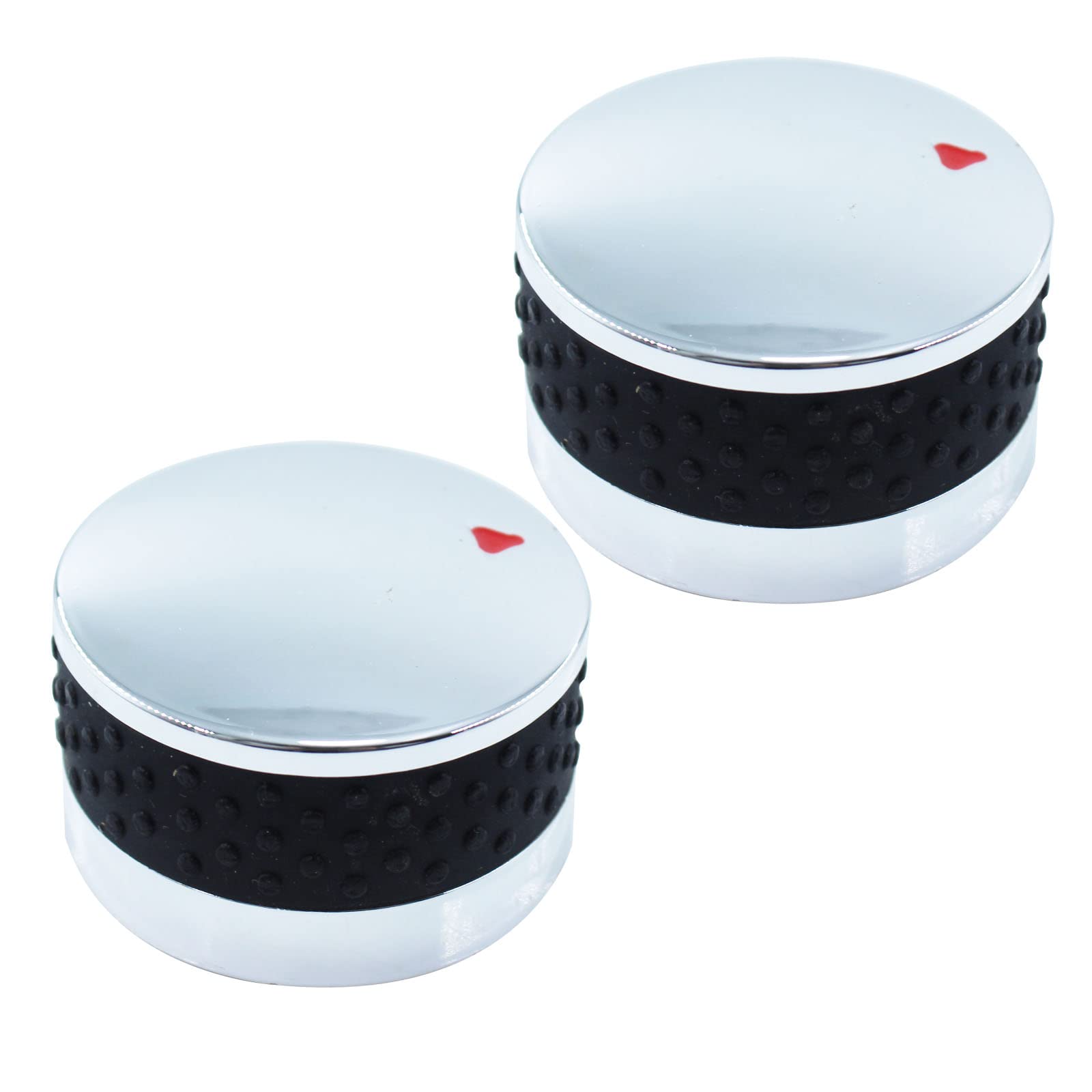 Black Control Knobs Replacement for Propane/Natural Gas Range, Oven, Stove & Grill - 2.2