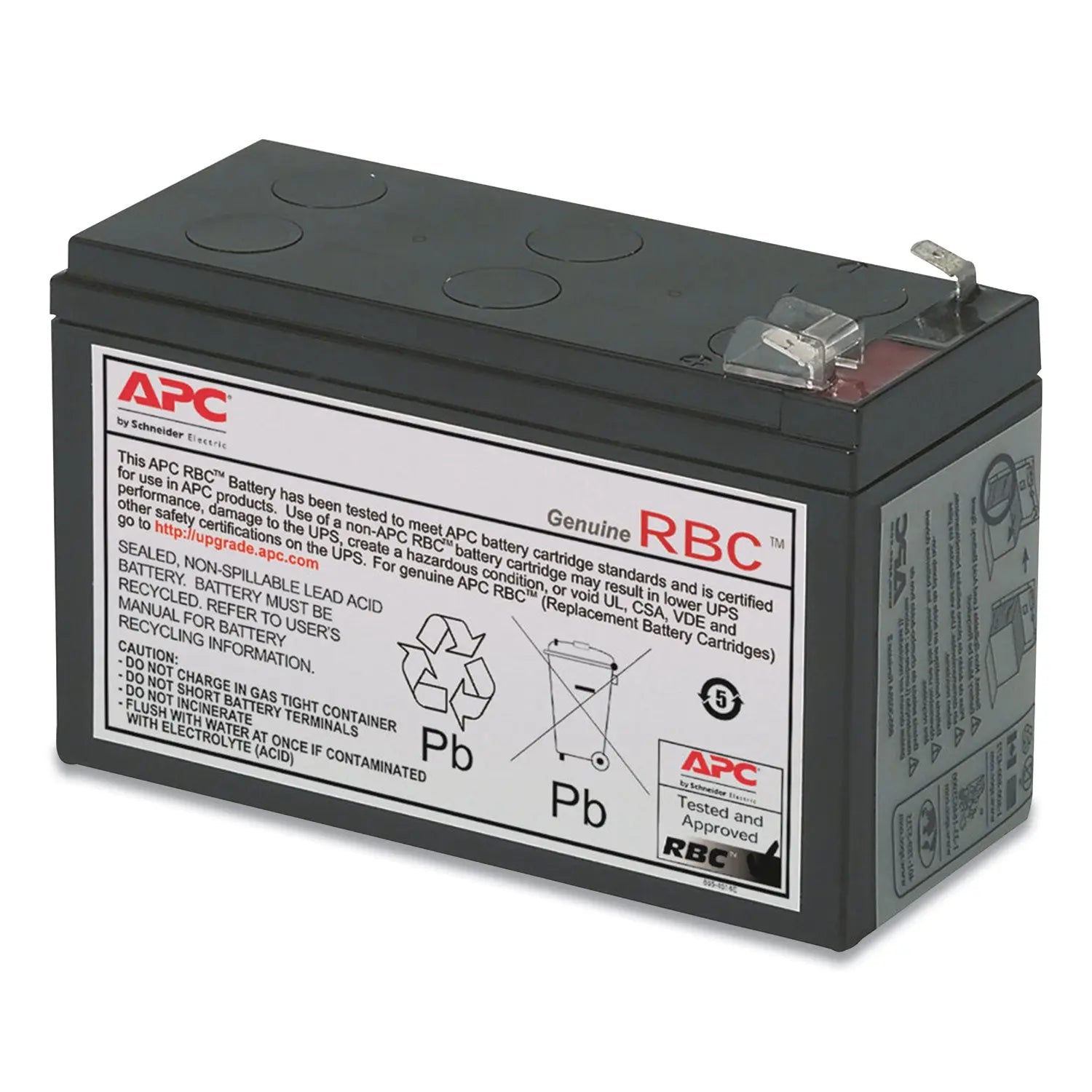 APC® RBC2 Replacement Battery Cartridge for UPS Systems - Power Backup for Home & Office Electronics