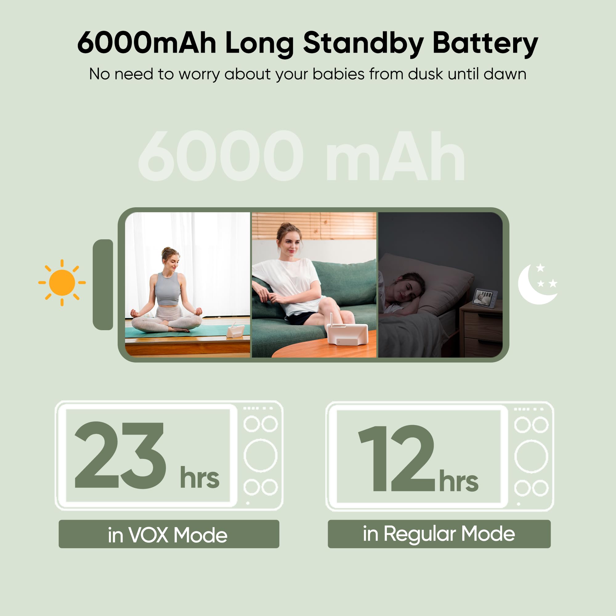 Bonoch MegaView Baby Monitor with 2 Cameras - 7