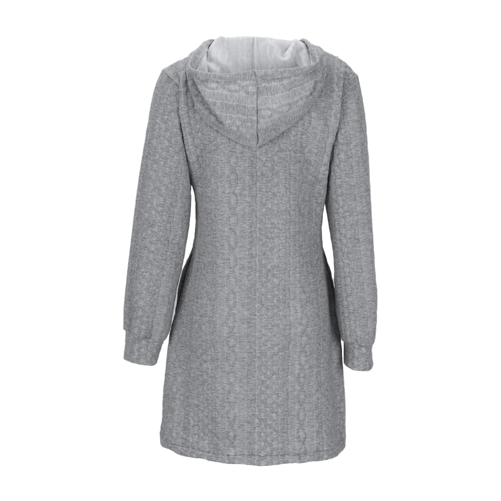 Women's Long Sleeve Mini Dress - 2025 Summer Knit Hoodie with V-Neck Jacquard & Pockets | Sexy Casual Top for Date Night, Beach Outings & Streetwear Fashion