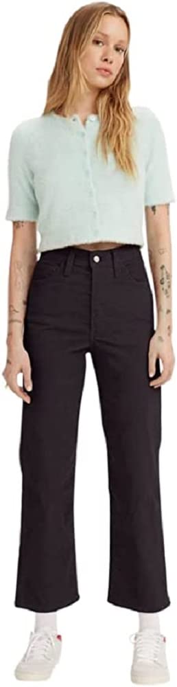 Levi's Women's Ribcage Straight Ankle Jeans - High Waist Slim Fit Denim Pants for Casual & Office Wear | Comfortable Stretch Fabric for Everyday Style