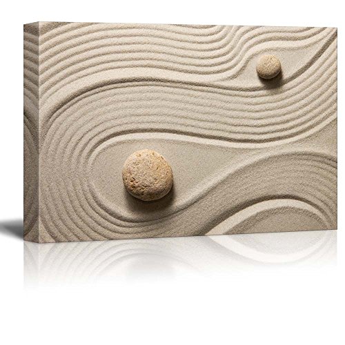 66. Two Stones in a Japanese Rock Garden