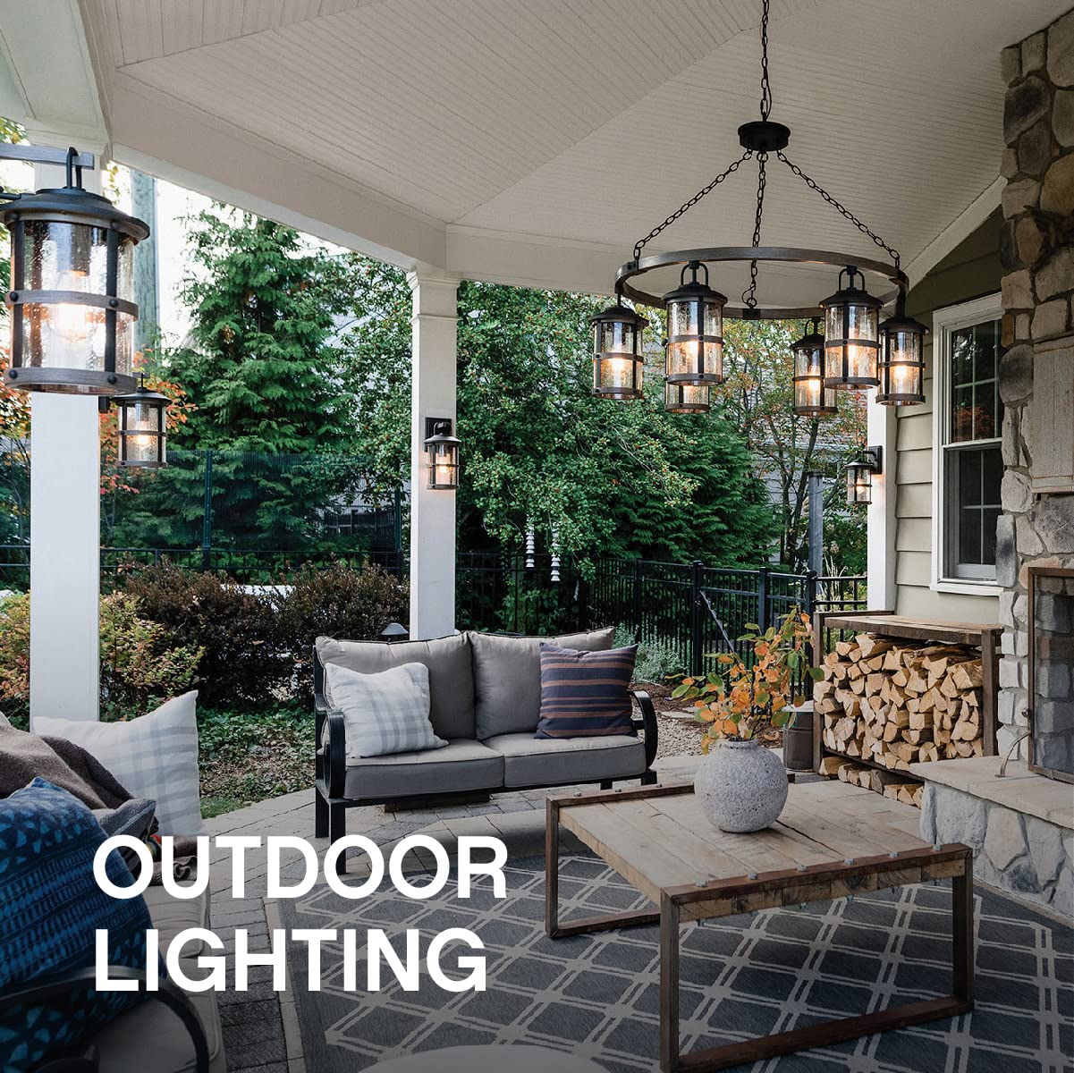 Hinkley Atwater Single Light Medium Wall Mount Outdoor Lantern - Composite Material, Clear Seedy Glass, Anti-Fading - Ash Bronze Finish with Brass Accents | Weatherproof Exterior Lighting for Porch, Patio, Garden & Entryway
